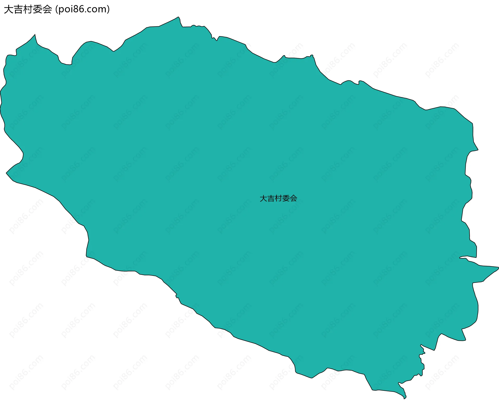大吉村委会边界地图