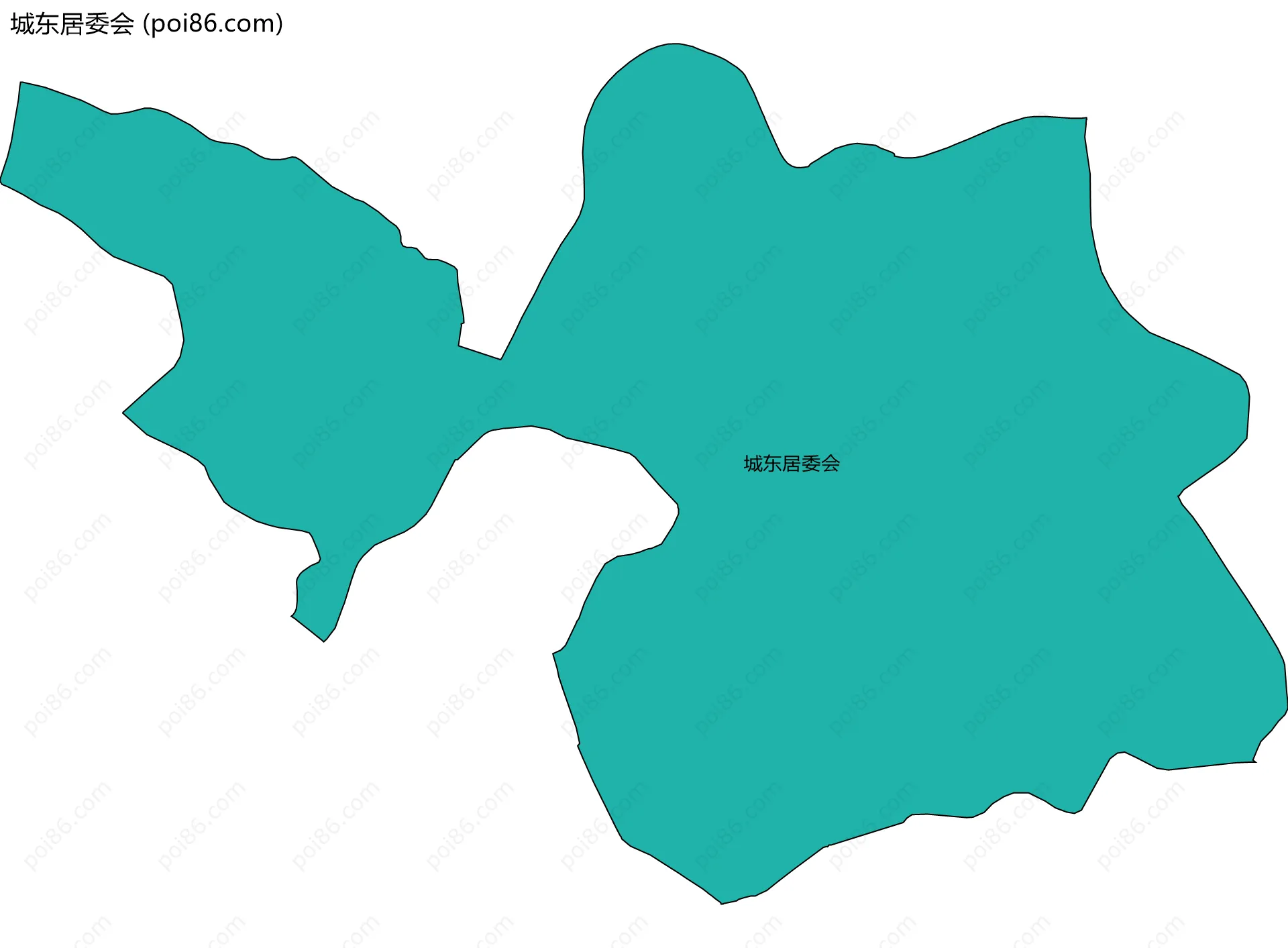 城东居委会边界地图