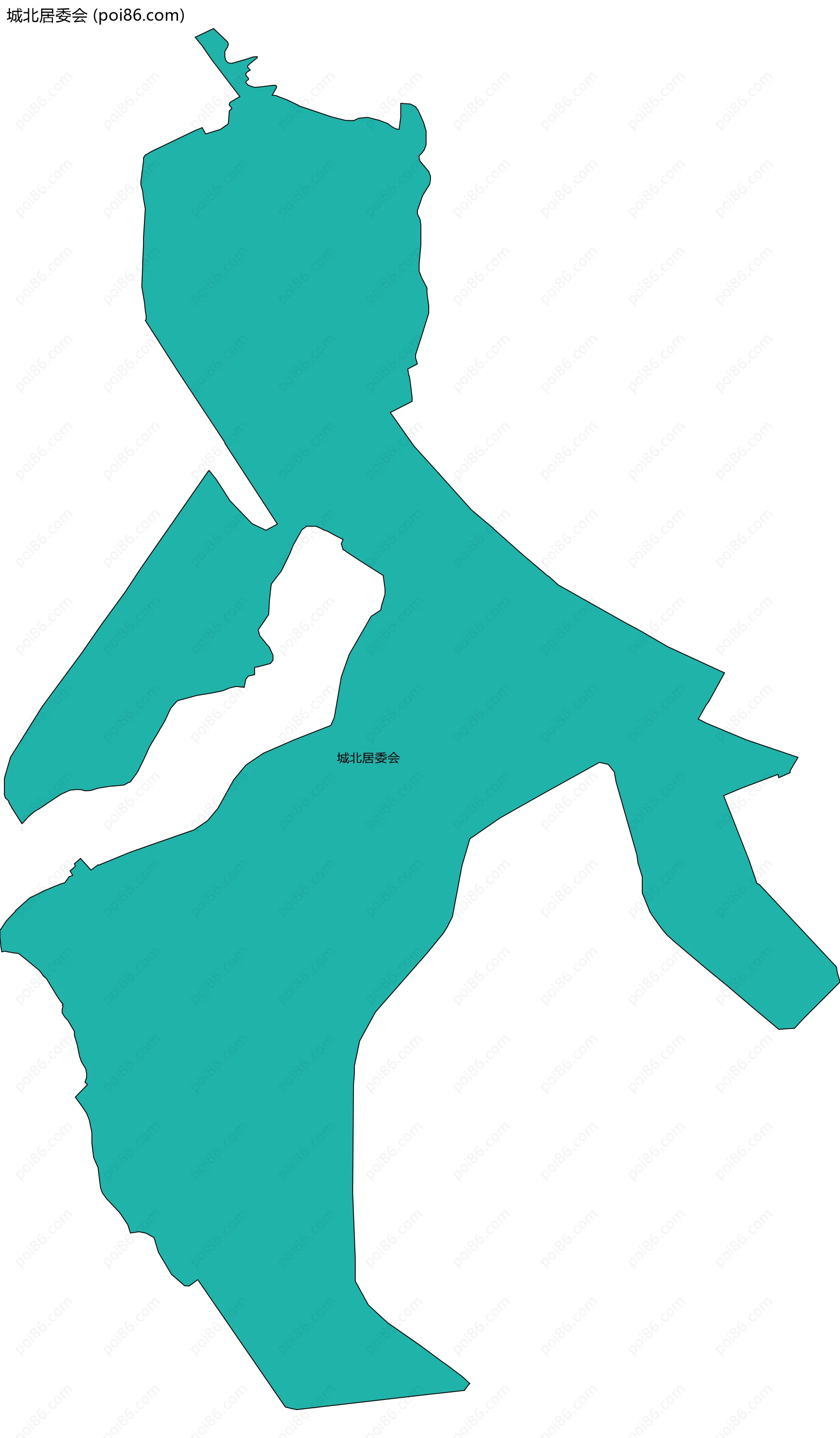 城北居委会边界地图