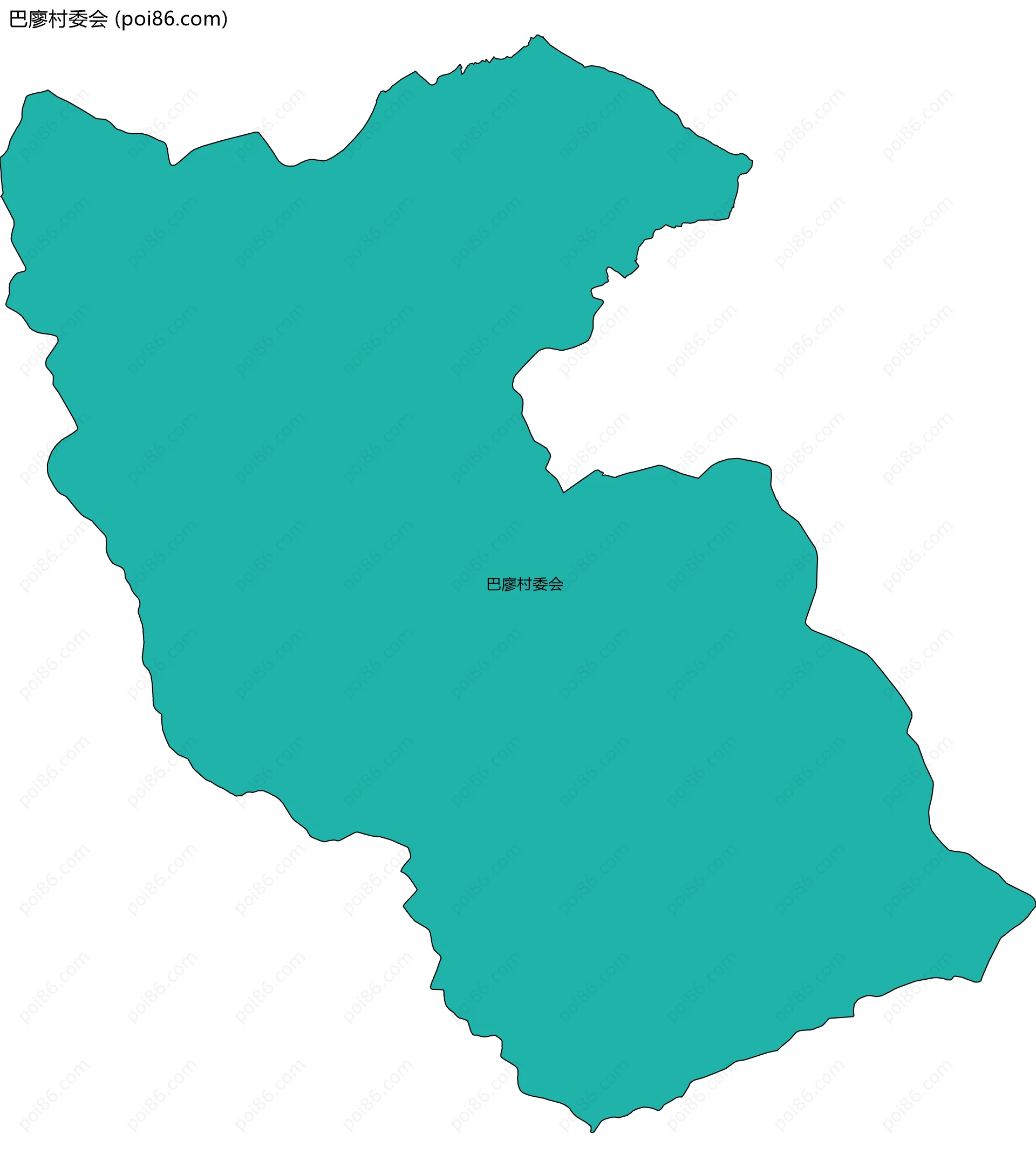巴廖村委会边界地图