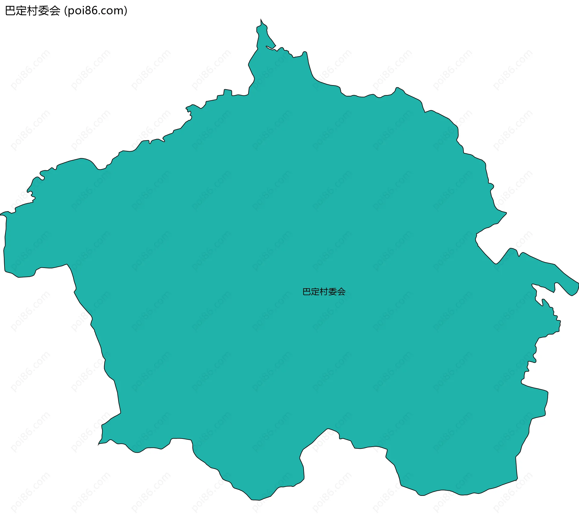 巴定村委会边界地图
