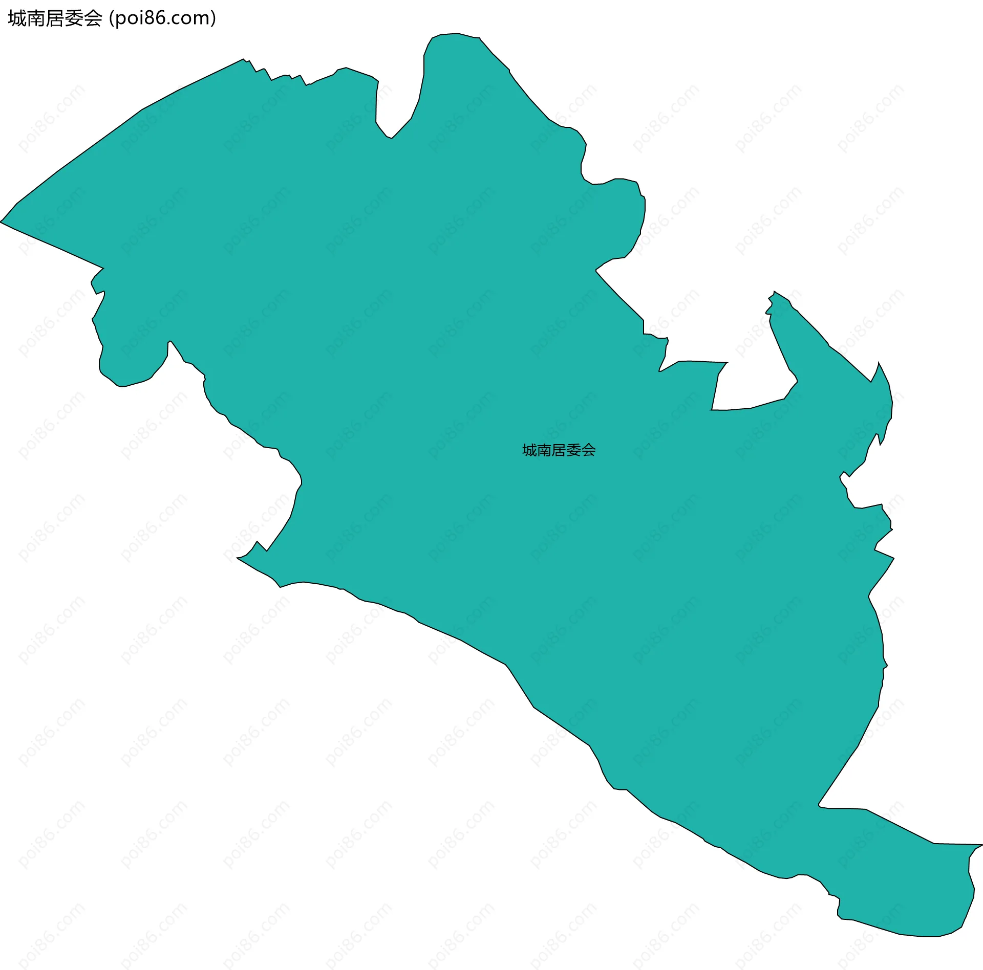 城南居委会边界地图