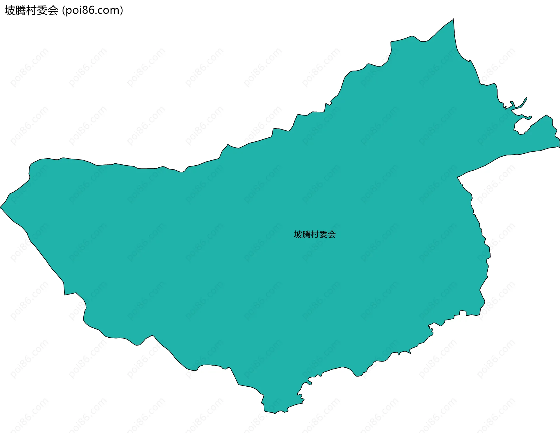 坡腾村委会边界地图