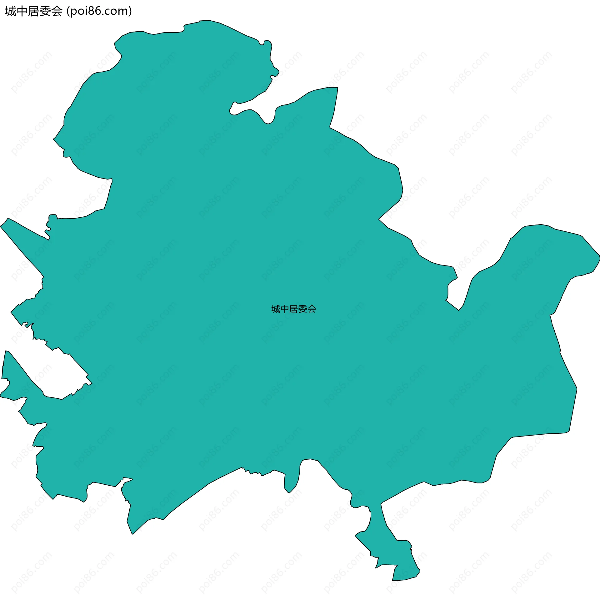 城中居委会边界地图