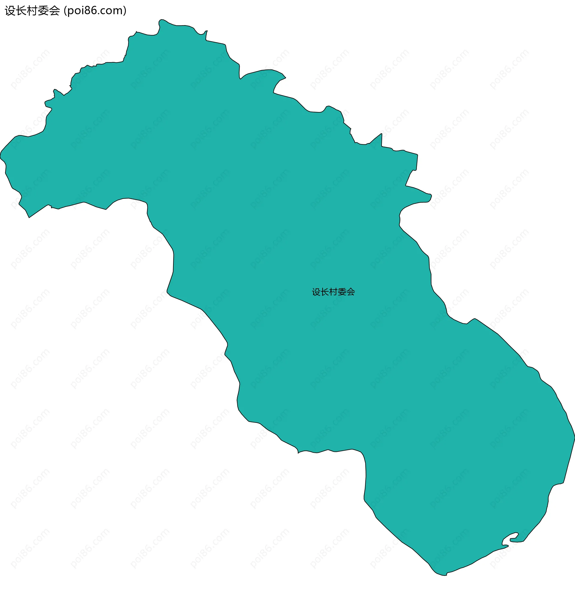 设长村委会边界地图