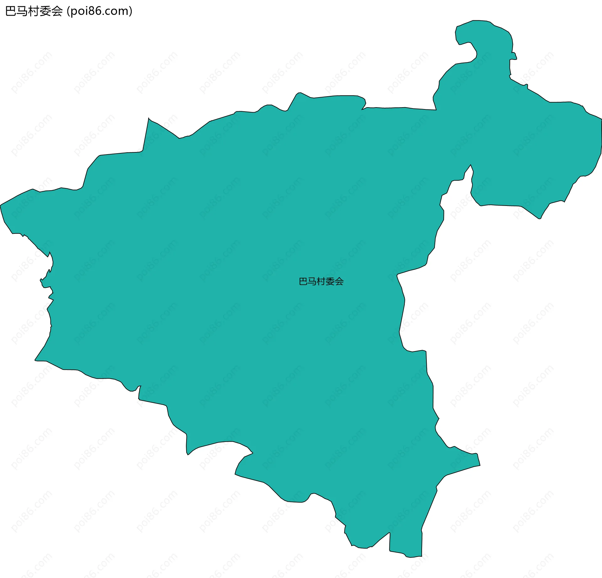 巴马村委会边界地图