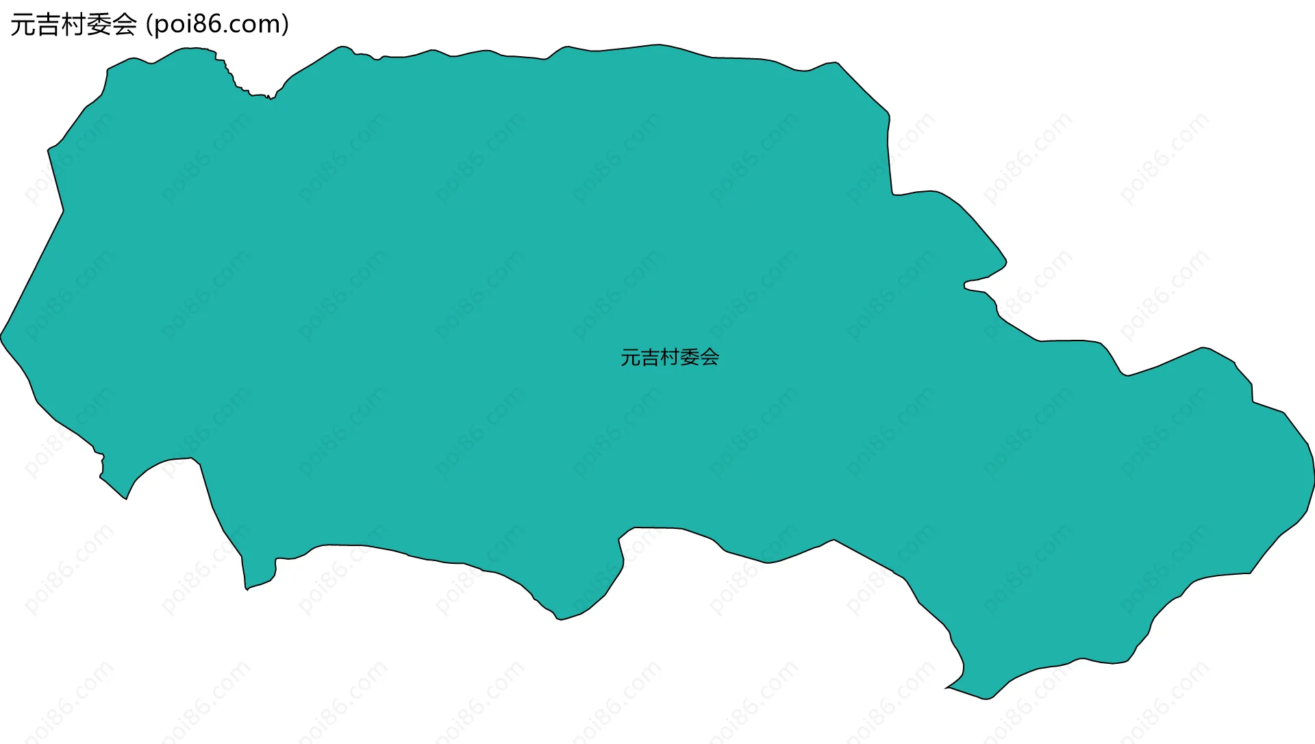 元吉村委会边界地图