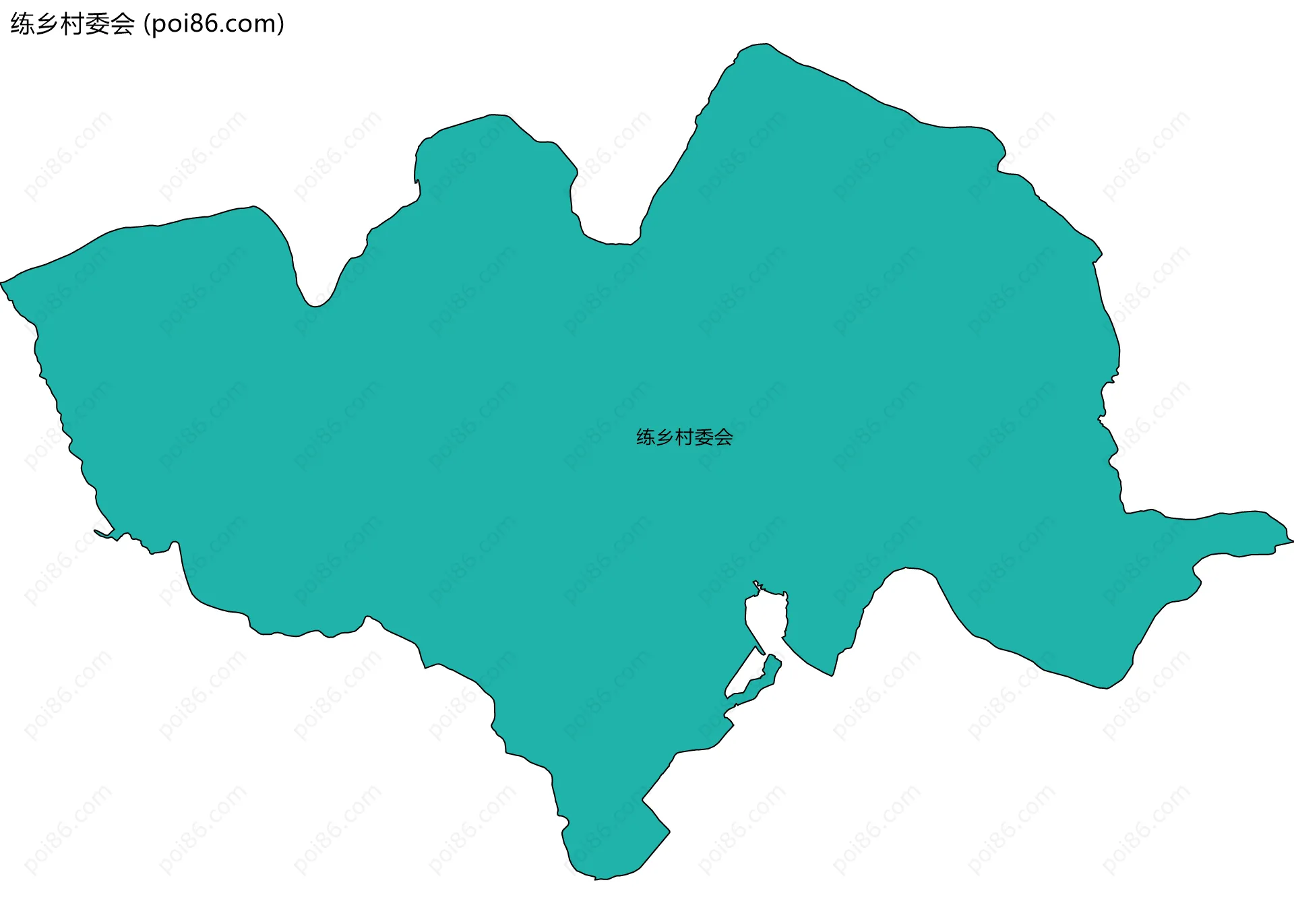 练乡村委会边界地图