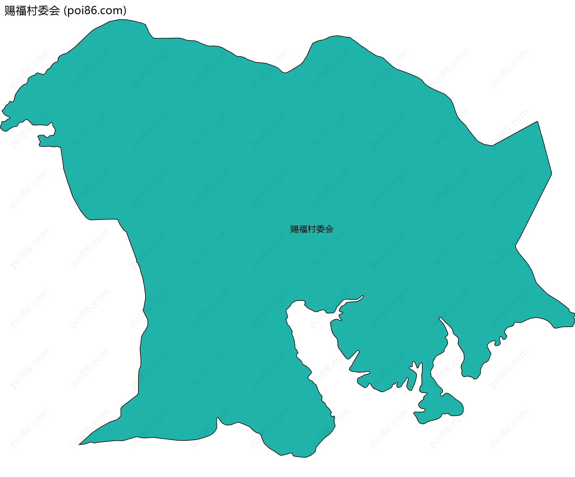 赐福村委会边界地图