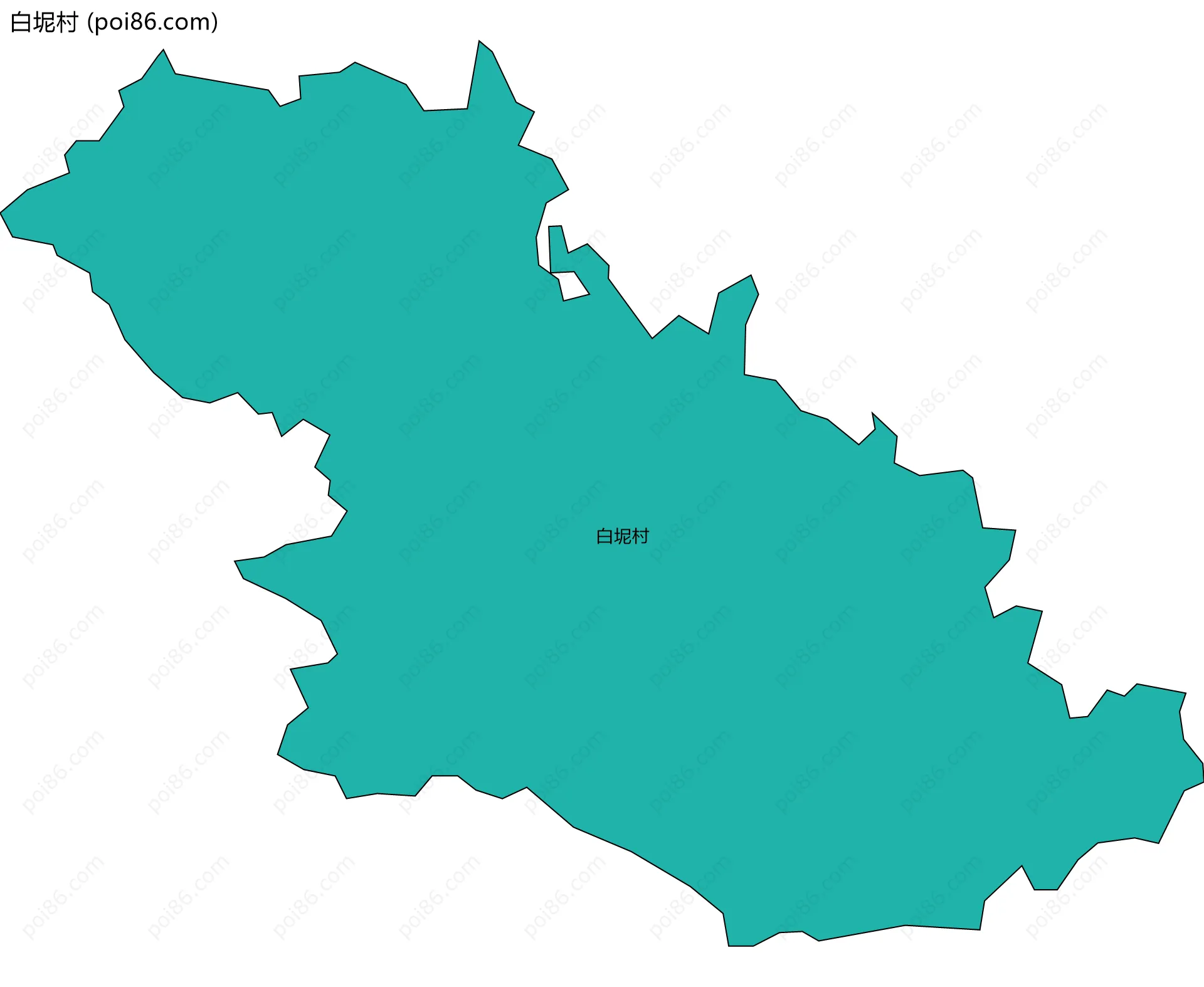 白坭村边界地图