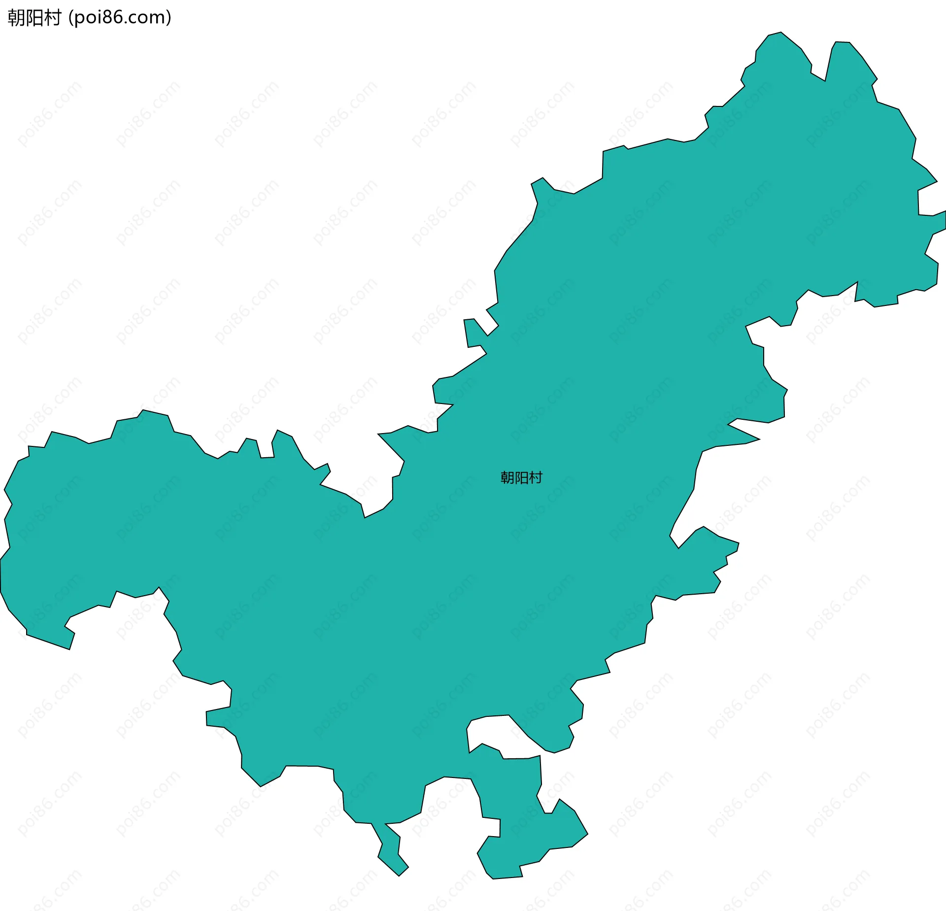 朝阳村边界地图