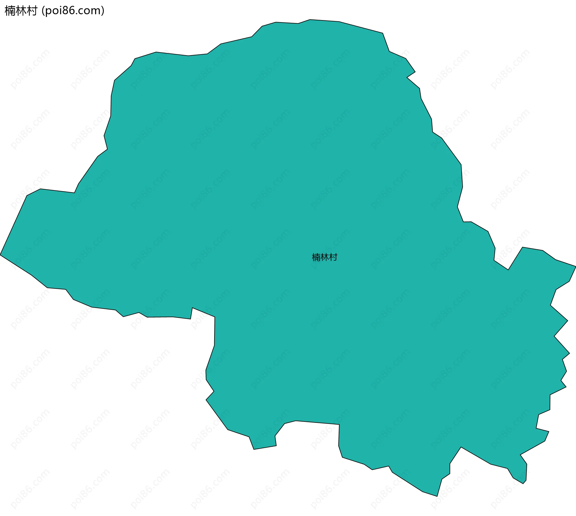 楠林村边界地图