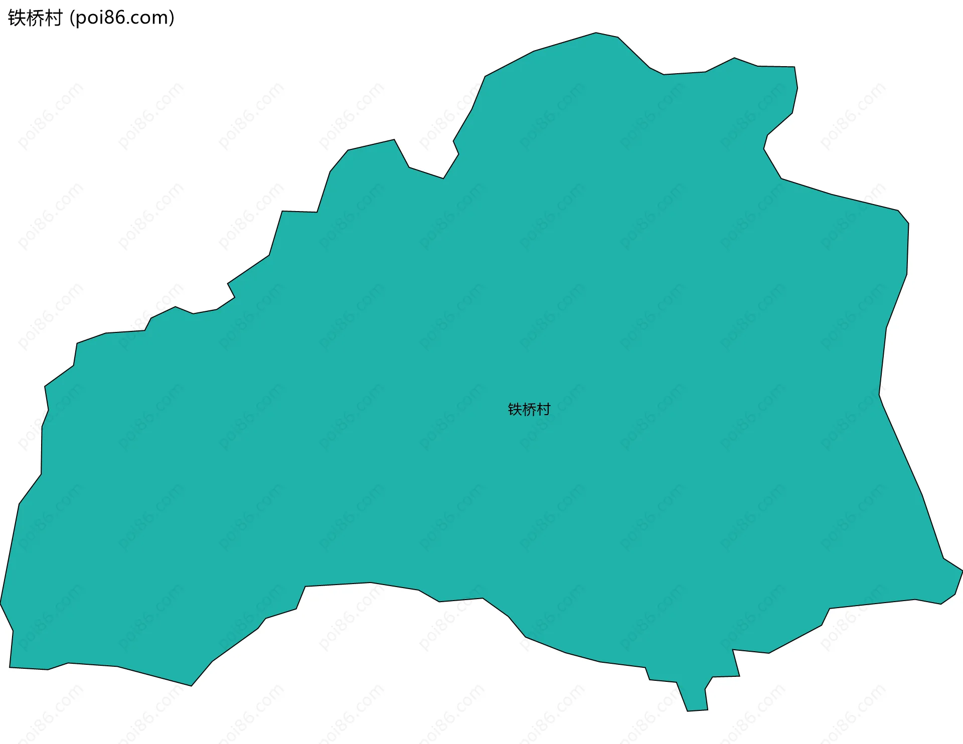 铁桥村边界地图