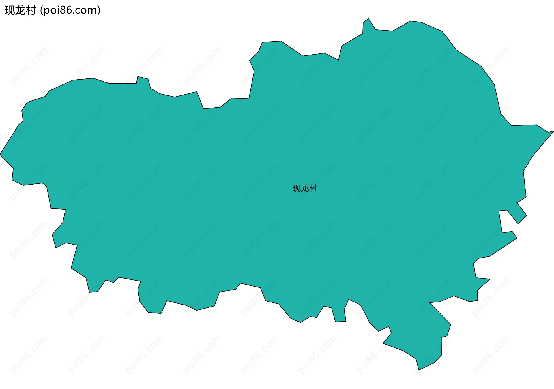 现龙村边界地图