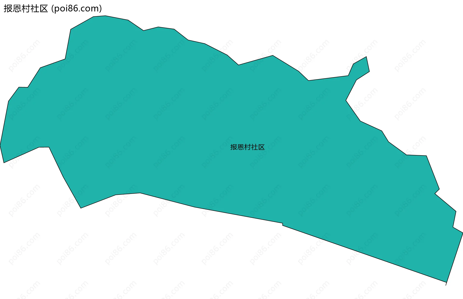 报恩村社区边界地图