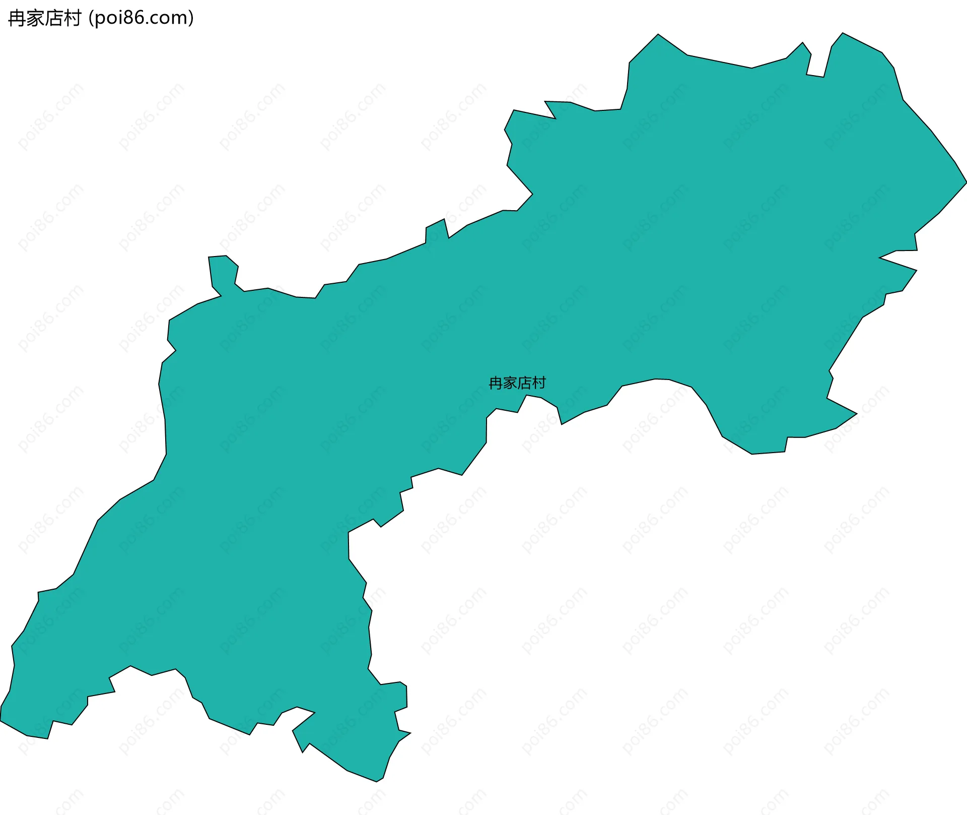 冉家店村边界地图