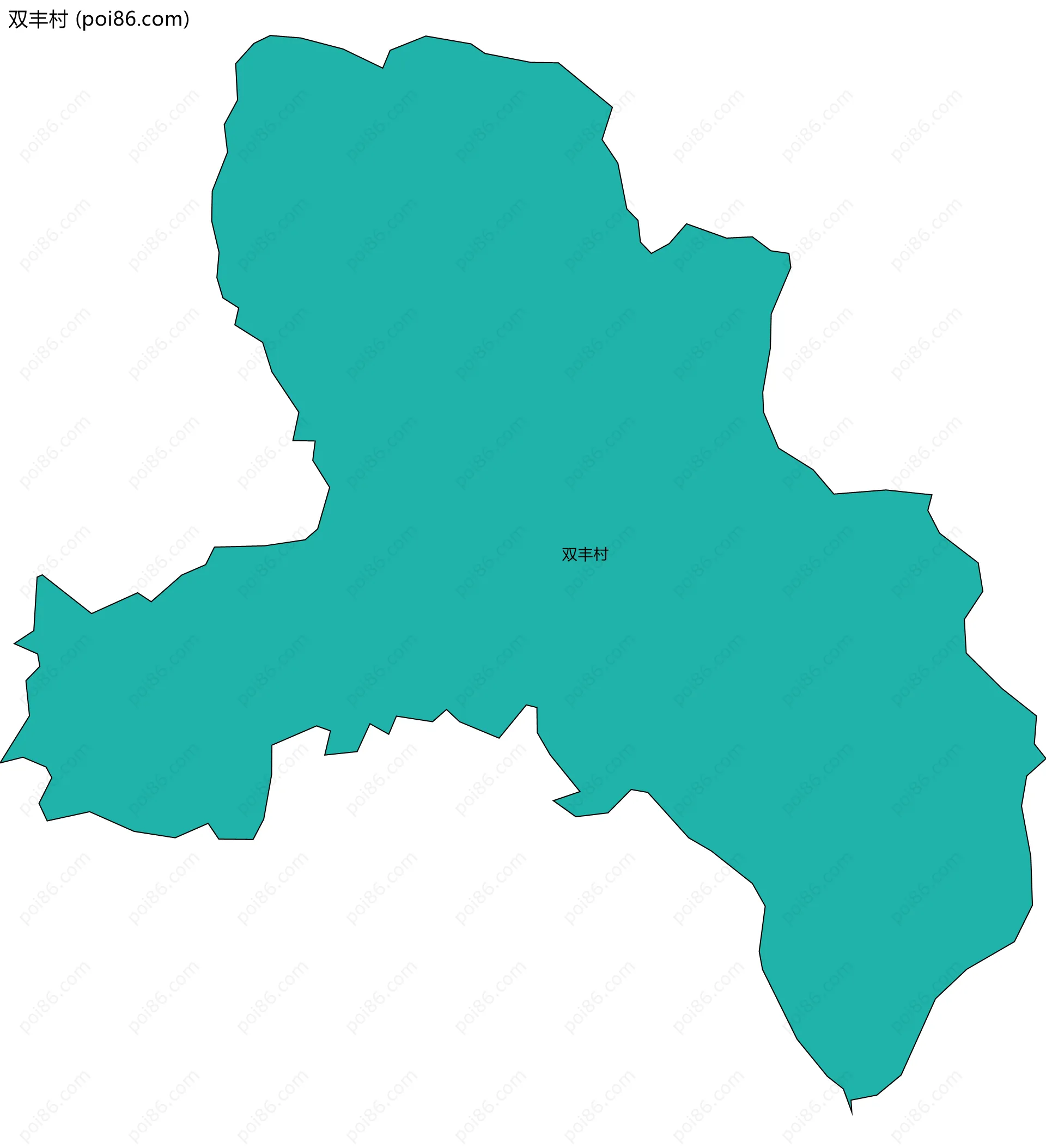 双丰村边界地图