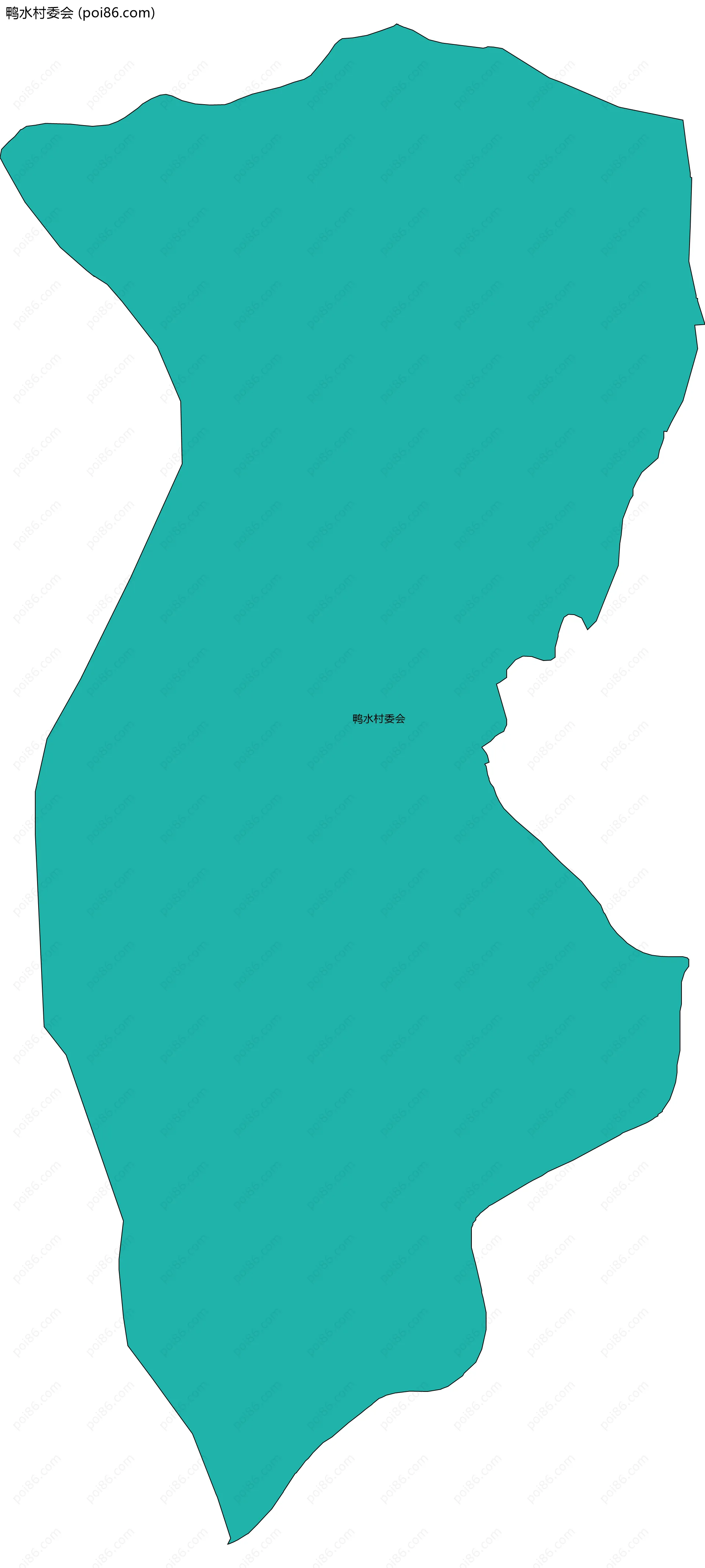 鸭水村委会边界地图