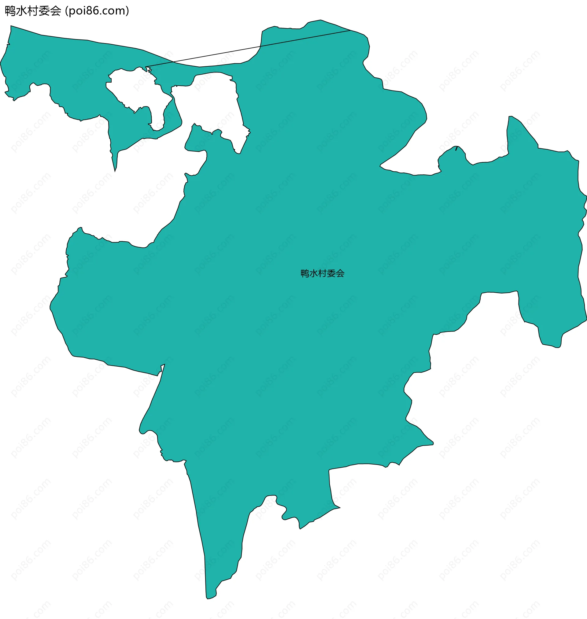 鸭水村委会边界地图