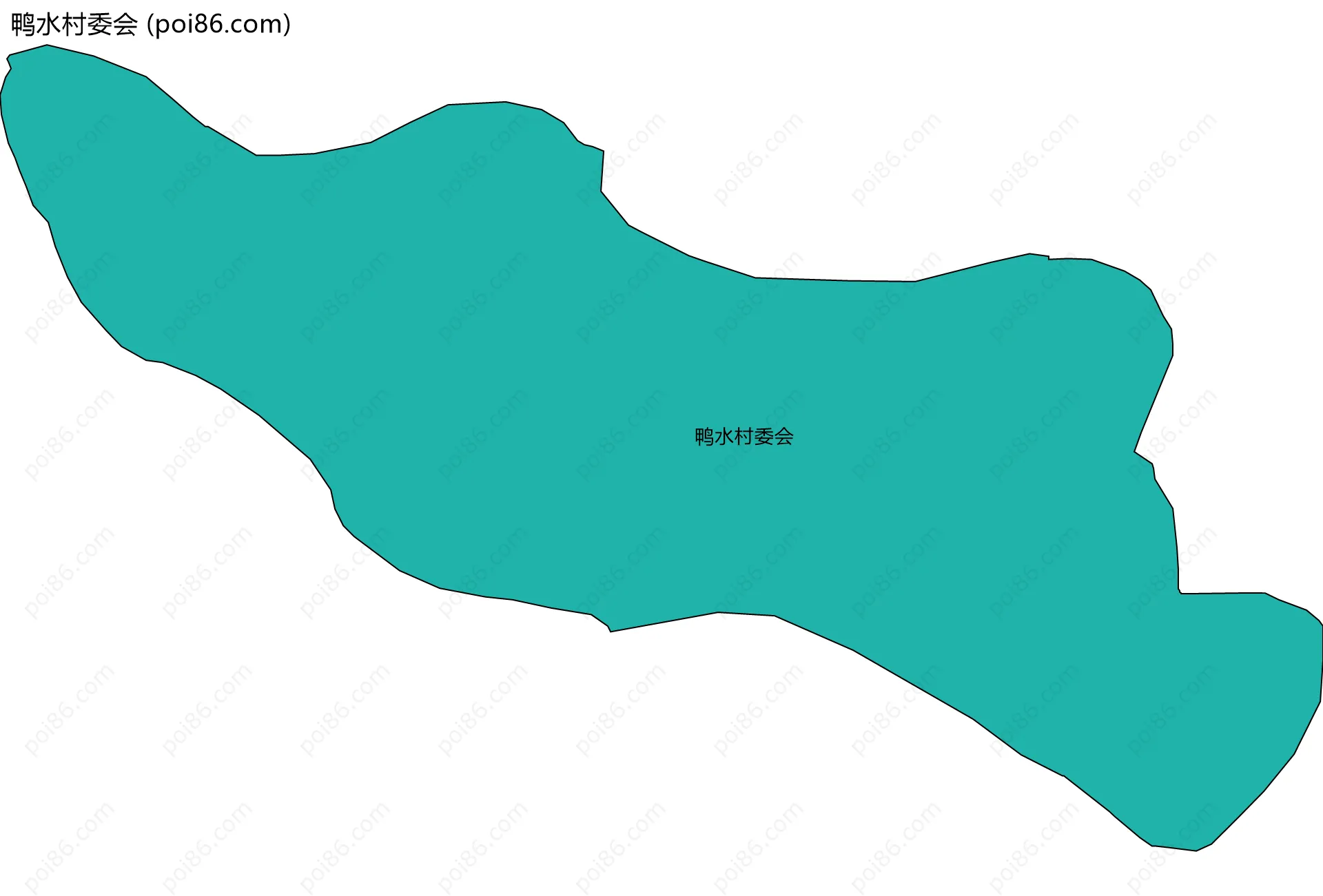 鸭水村委会边界地图