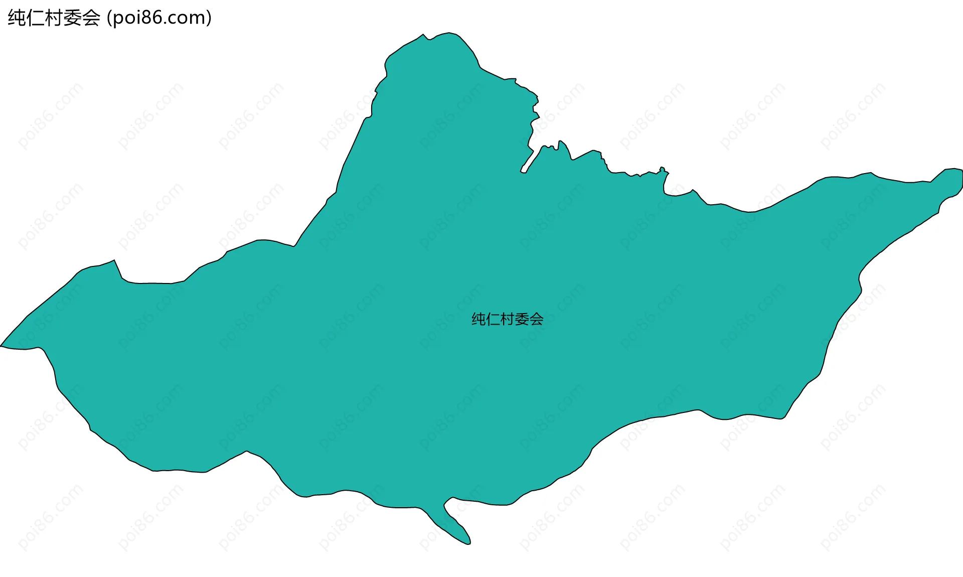 纯仁村委会边界地图