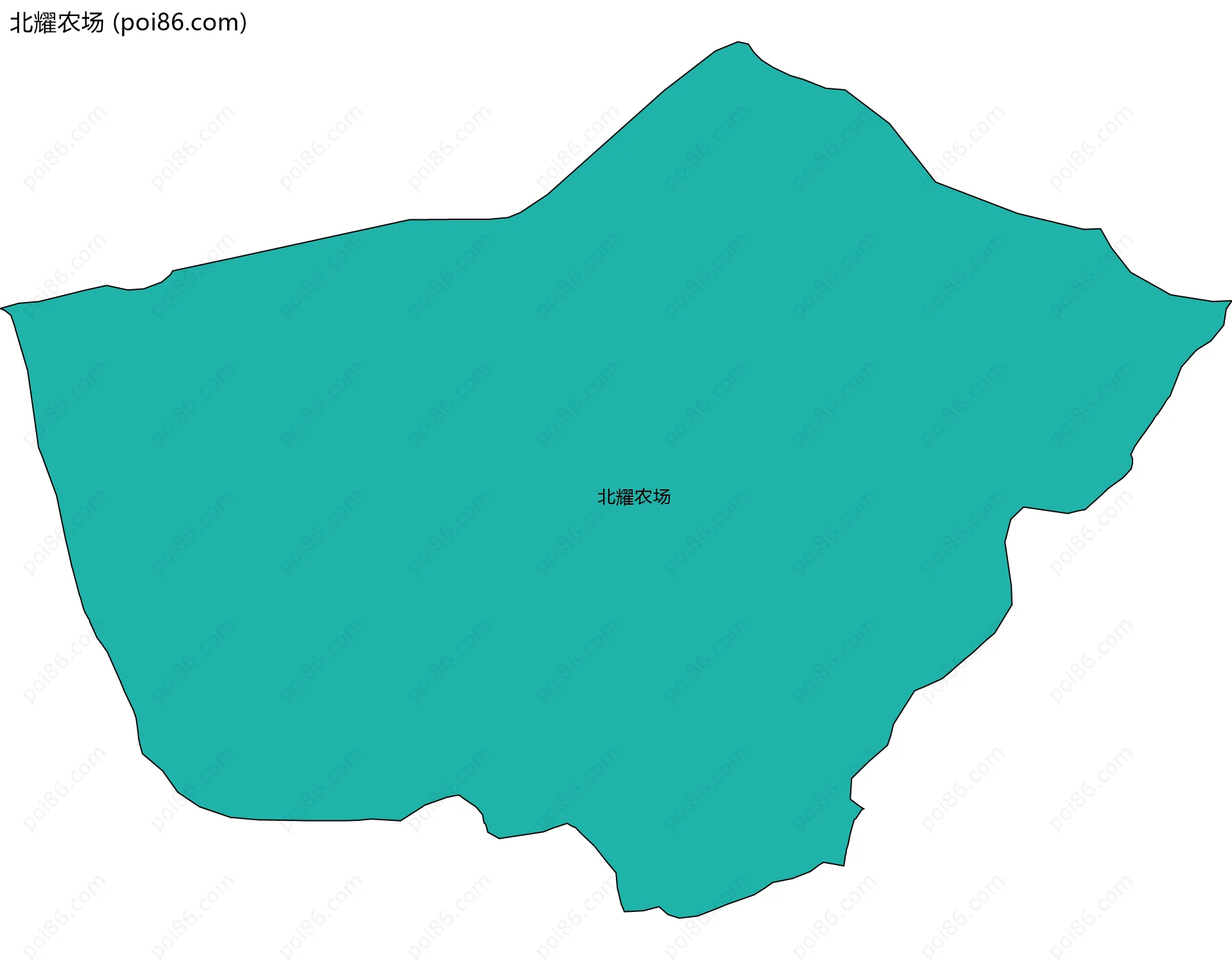 北耀农场边界地图