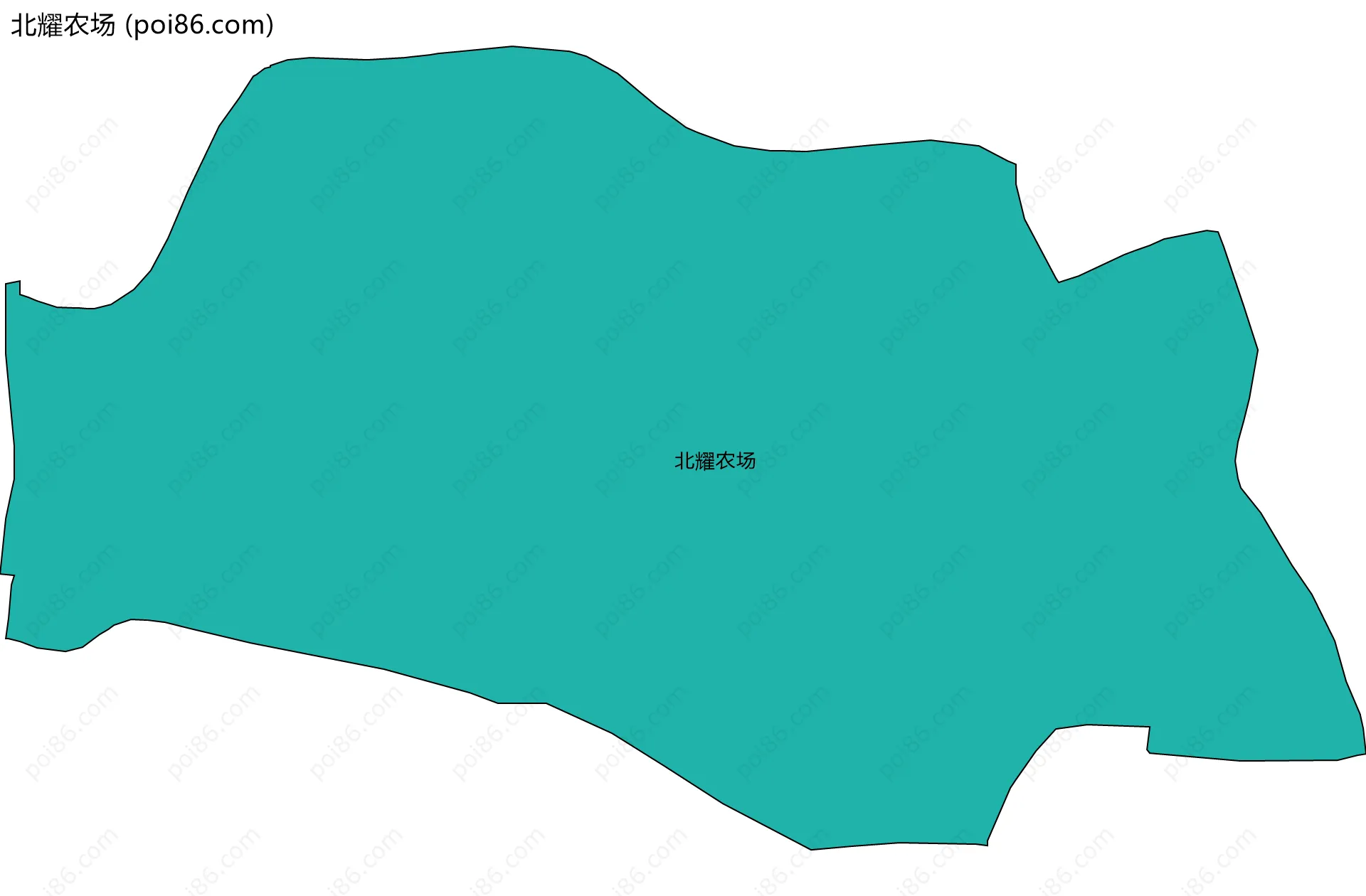 北耀农场边界地图