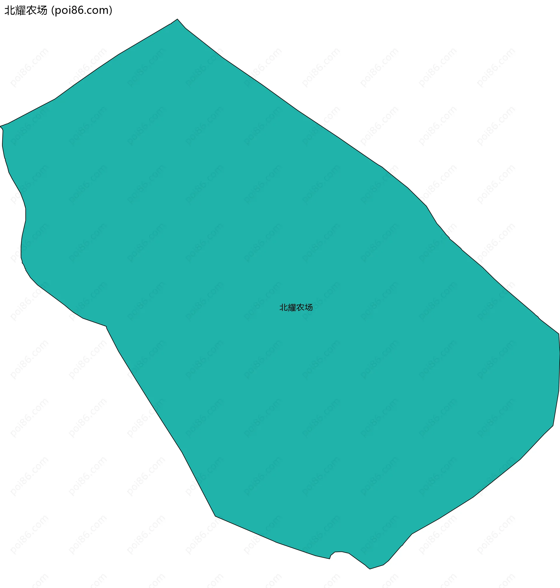 北耀农场边界地图