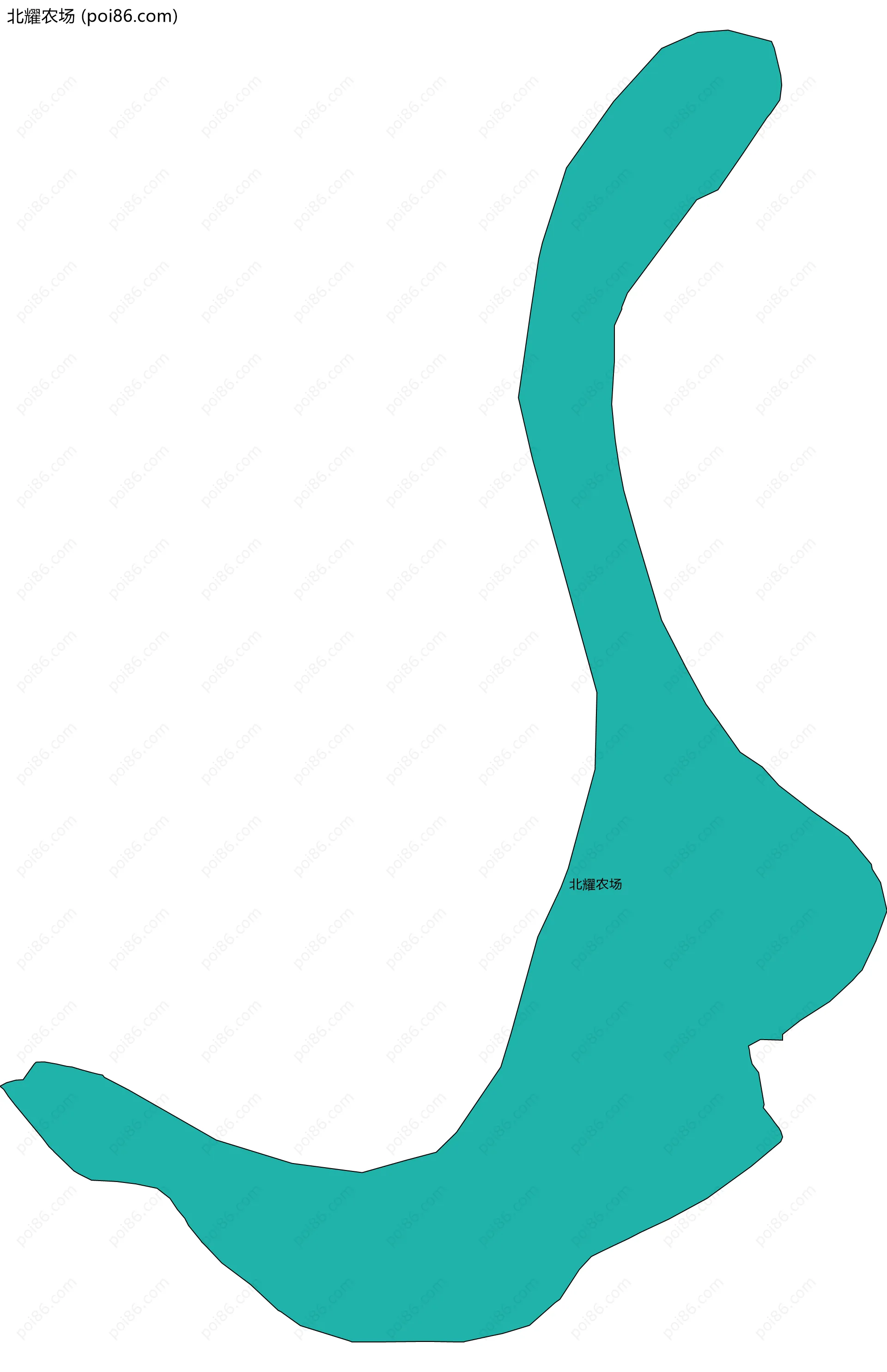 北耀农场边界地图