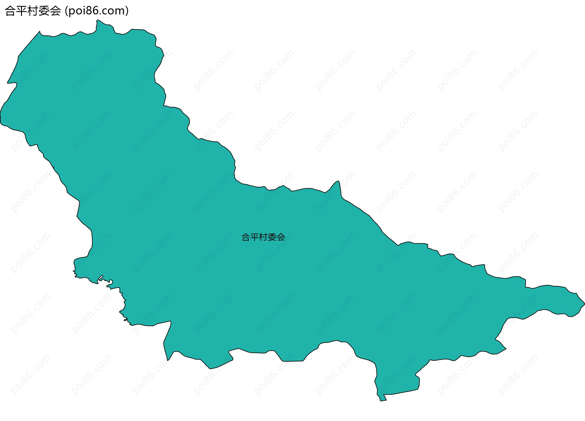 合平村委会边界地图