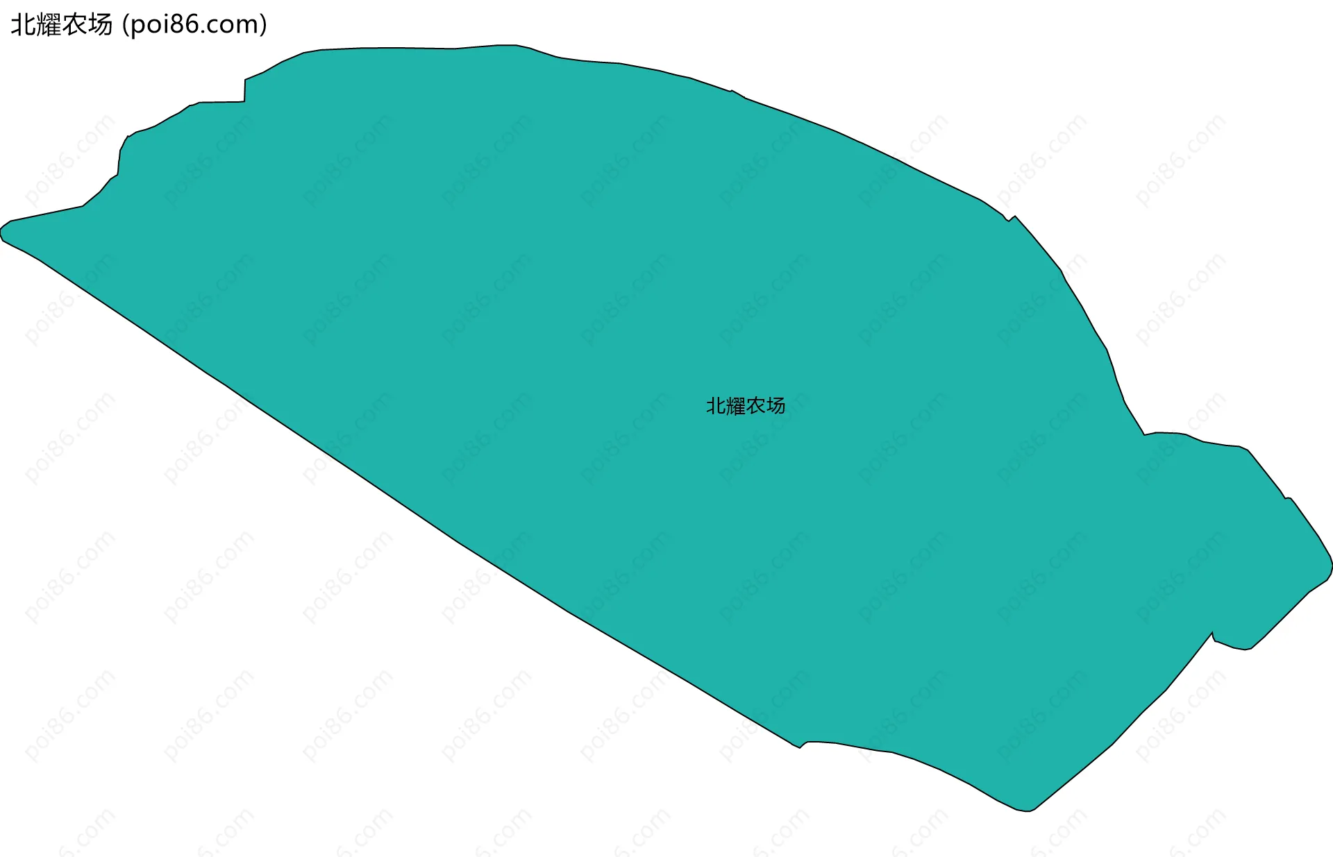 北耀农场边界地图