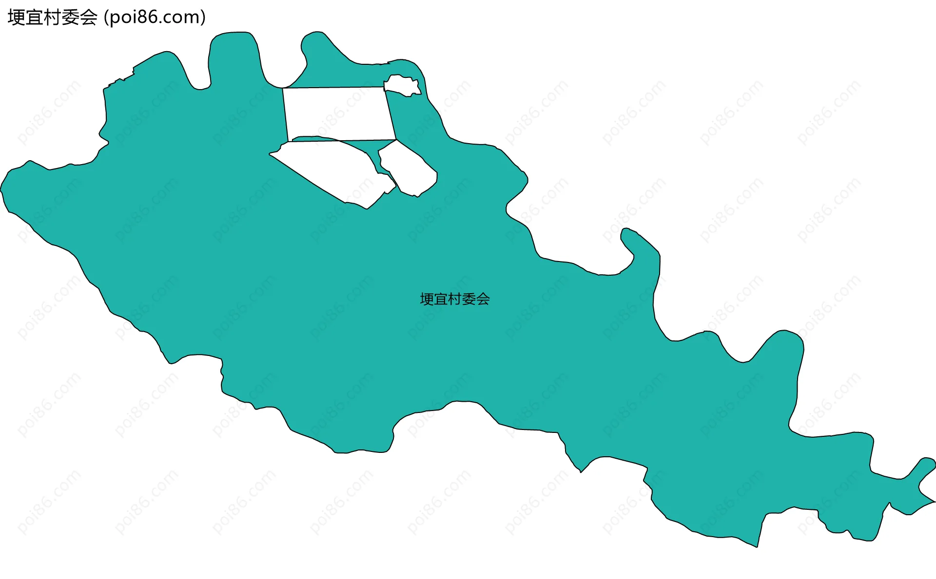 埂宜村委会边界地图