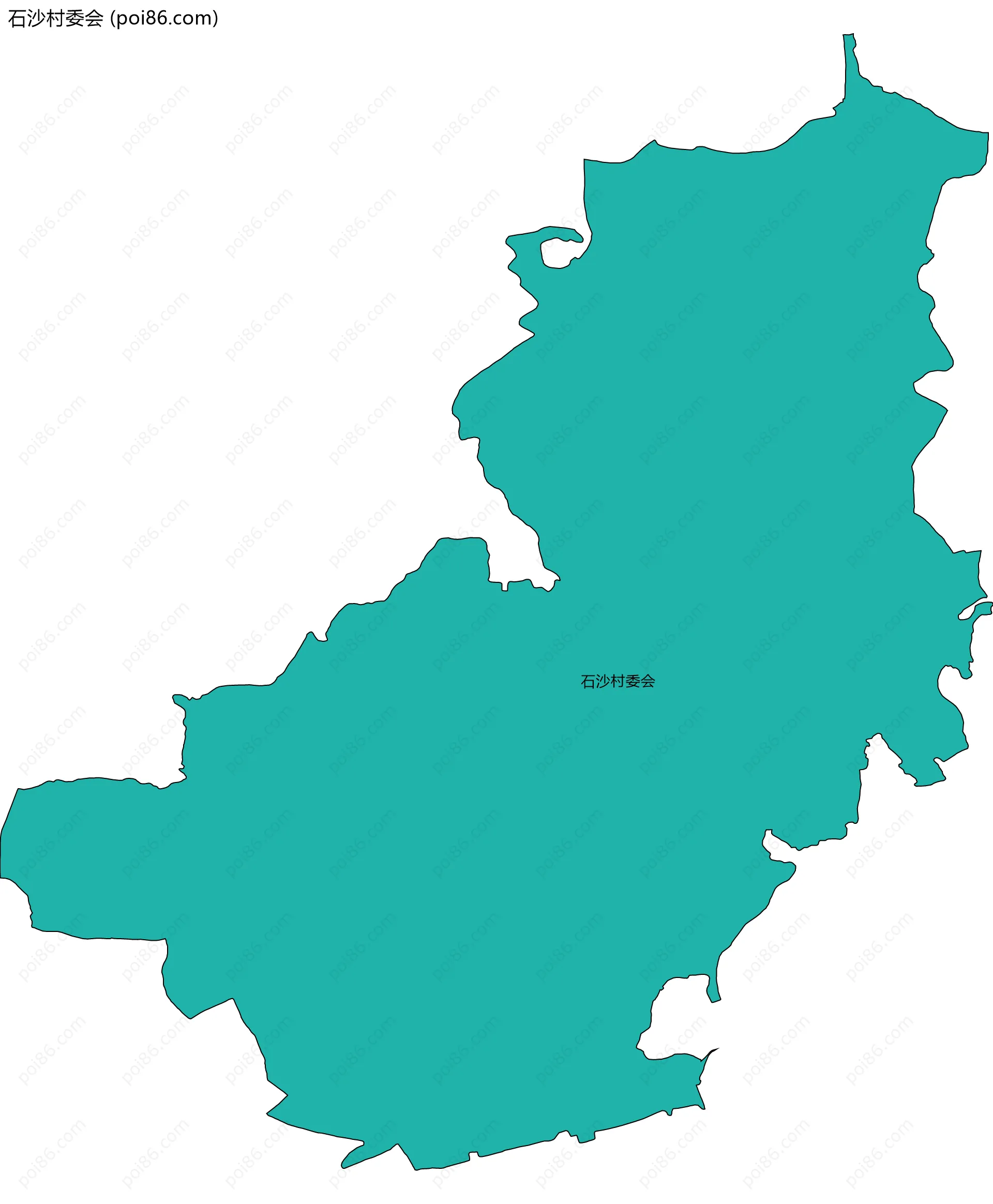 石沙村委会边界地图