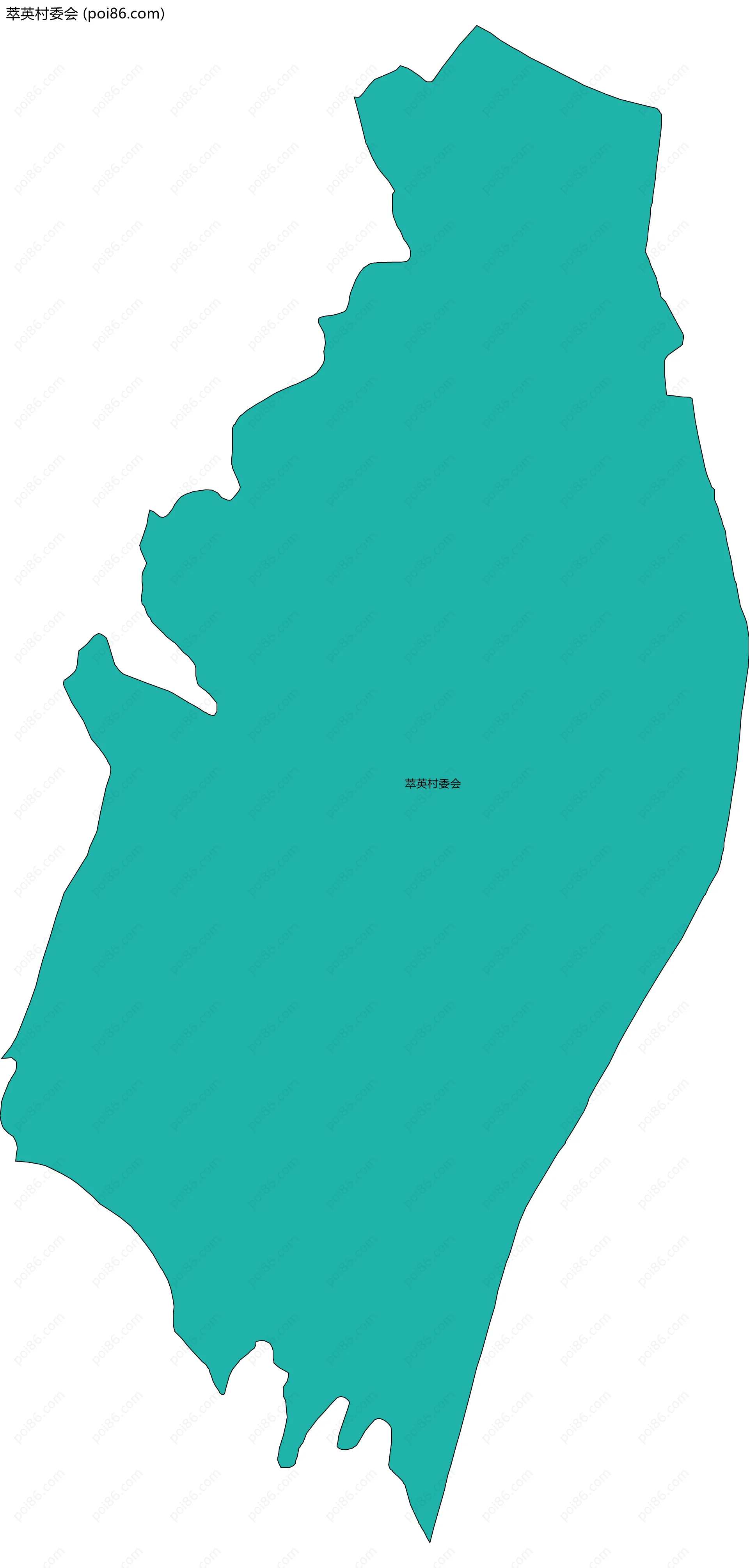 萃英村委会边界地图