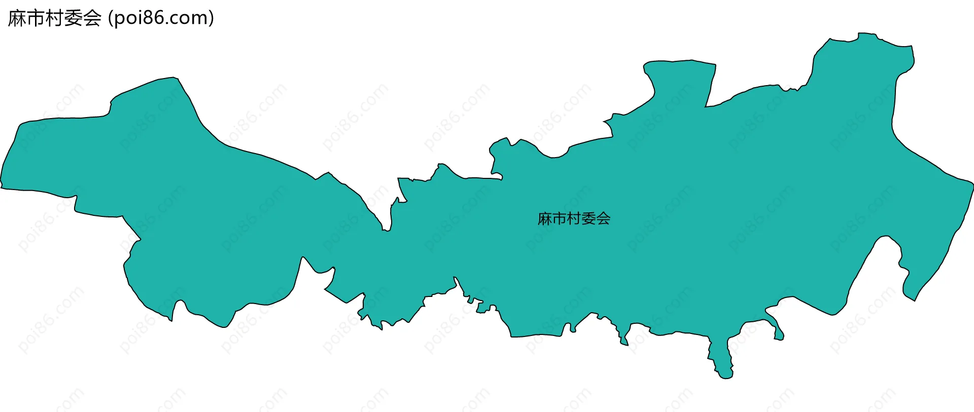 麻市村委会边界地图
