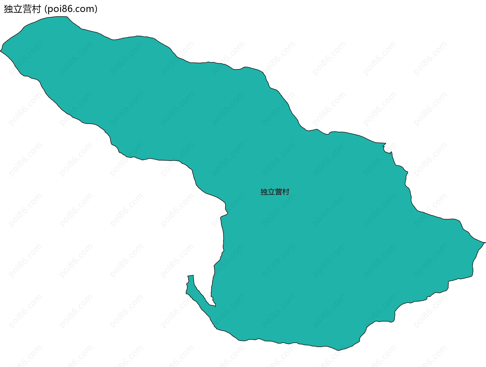 独立营村边界地图