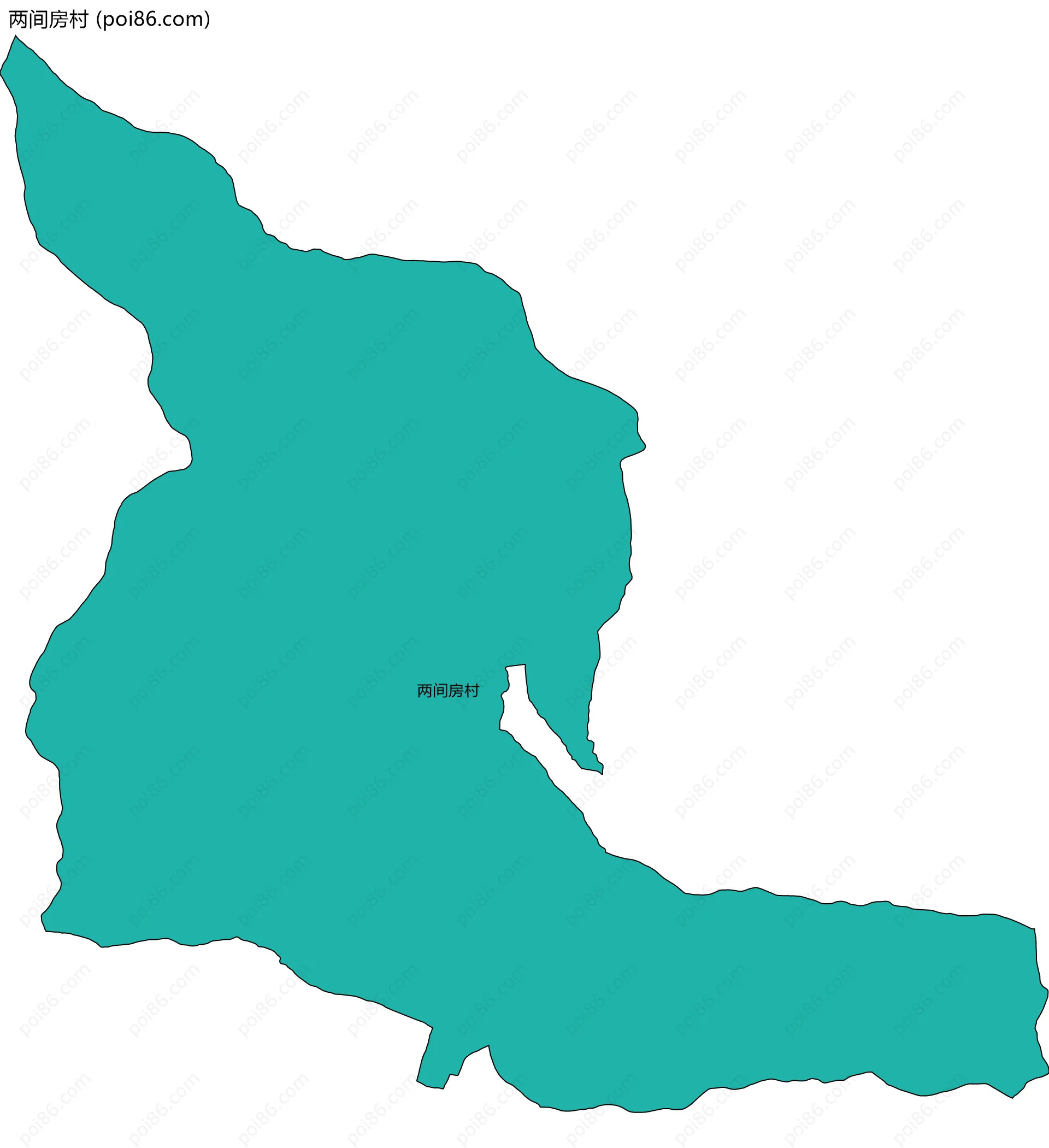 两间房村边界地图