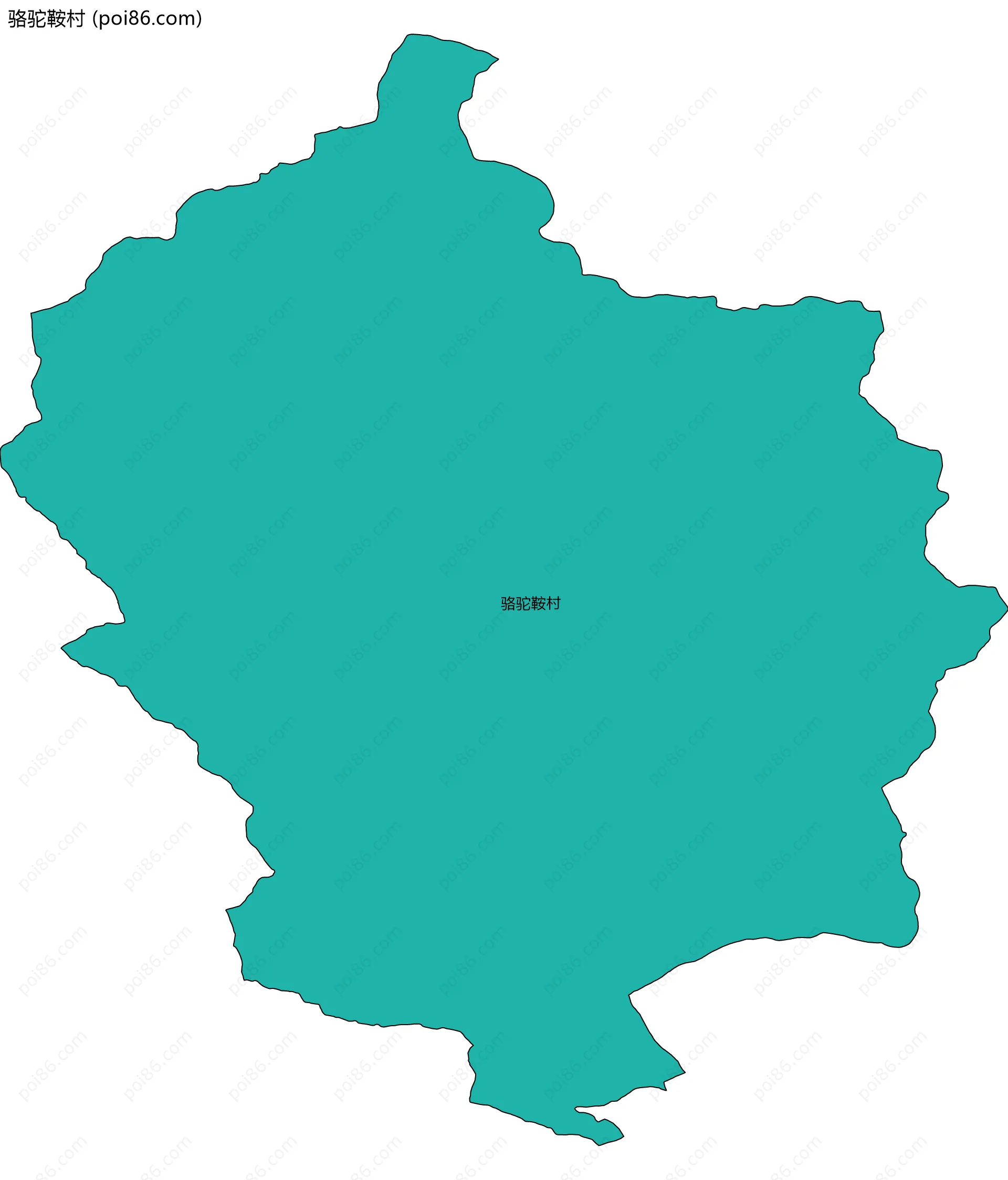 骆驼鞍村边界地图