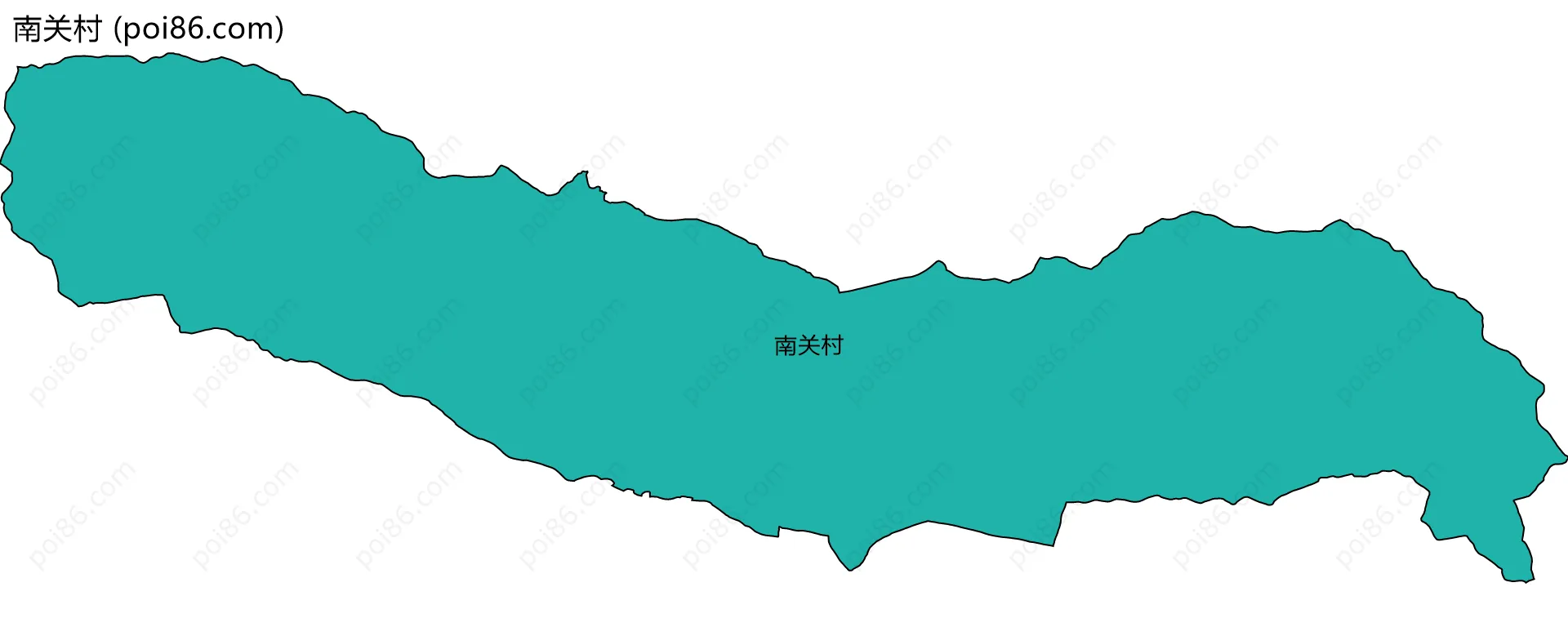 南关村边界地图