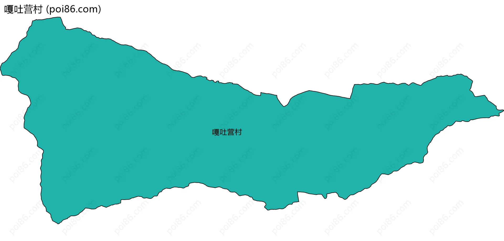 嘎吐营村边界地图