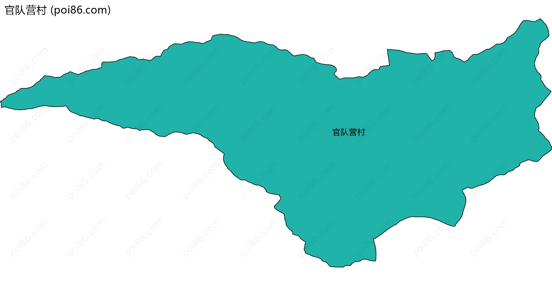 官队营村边界地图