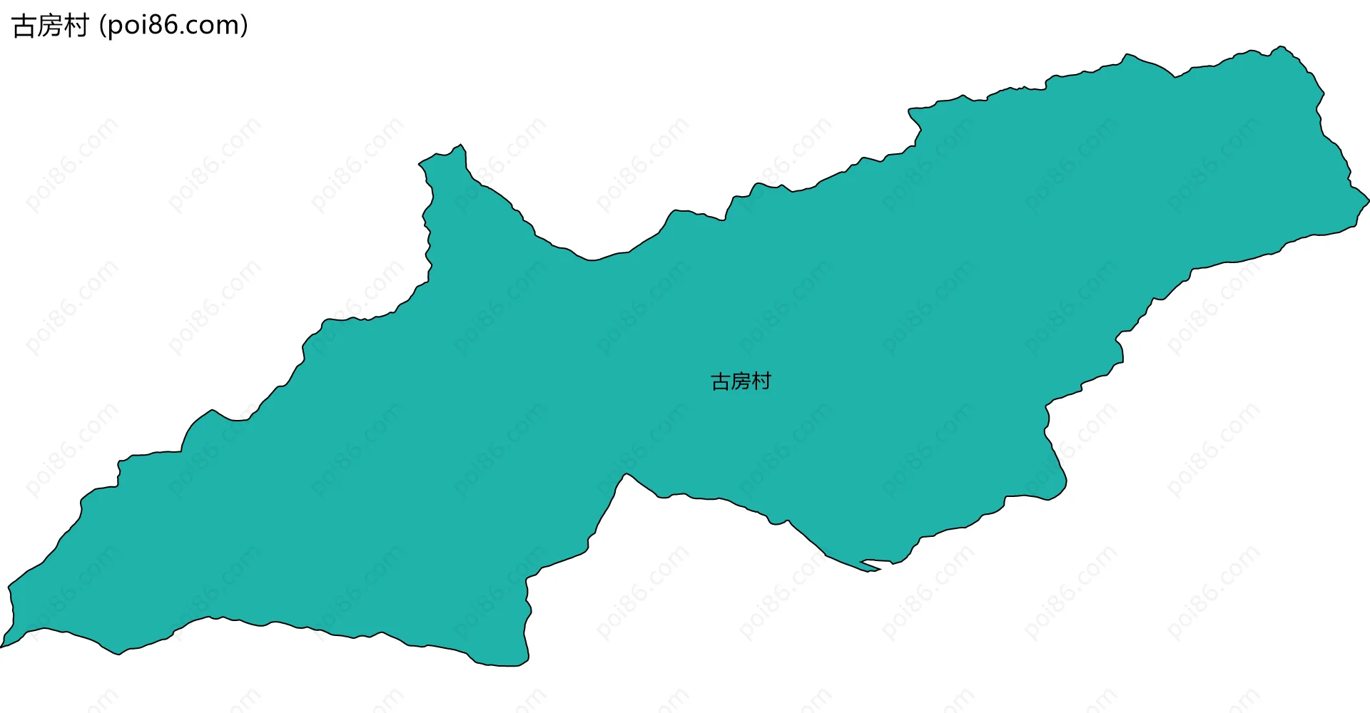 古房村边界地图