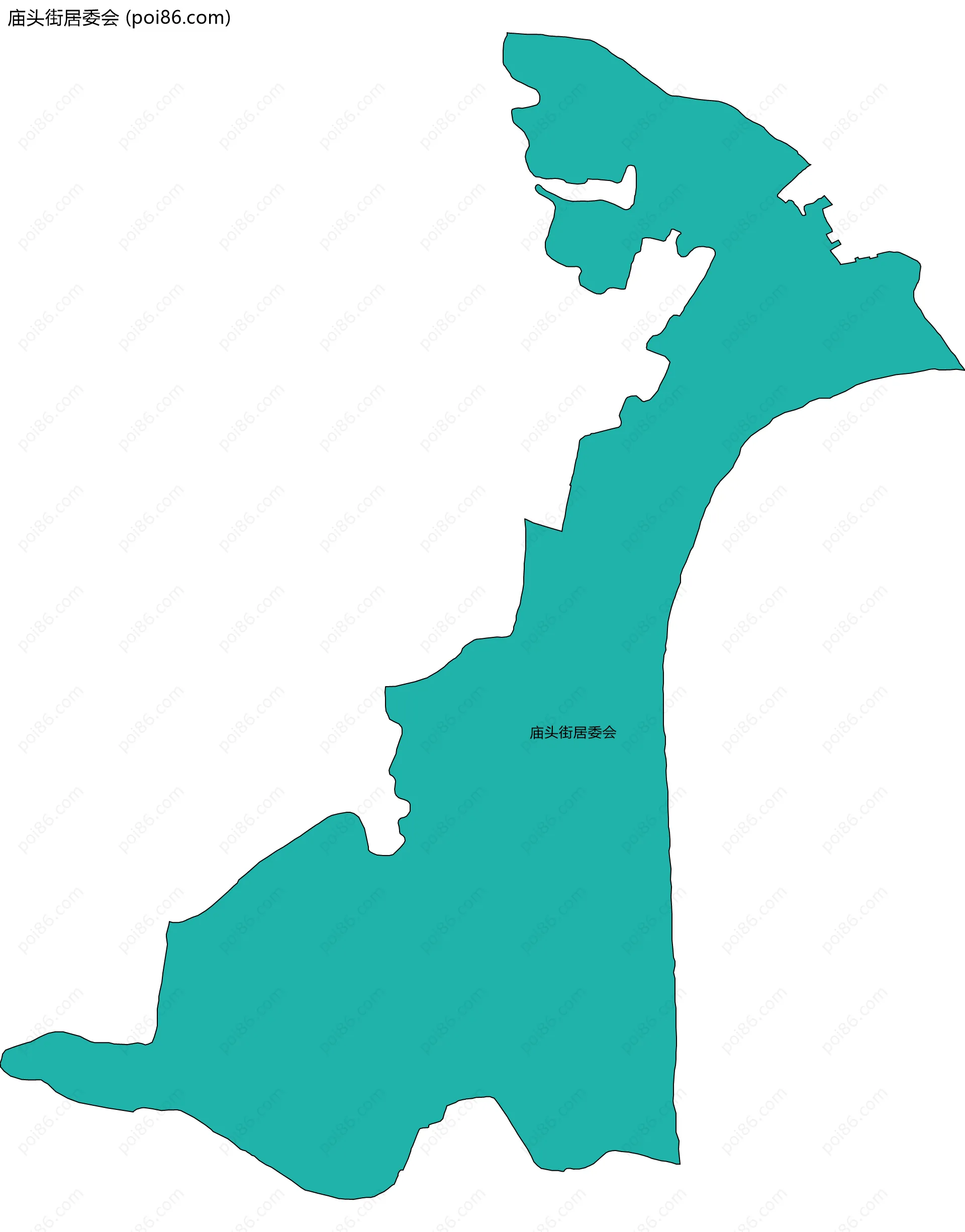 庙头街居委会边界地图