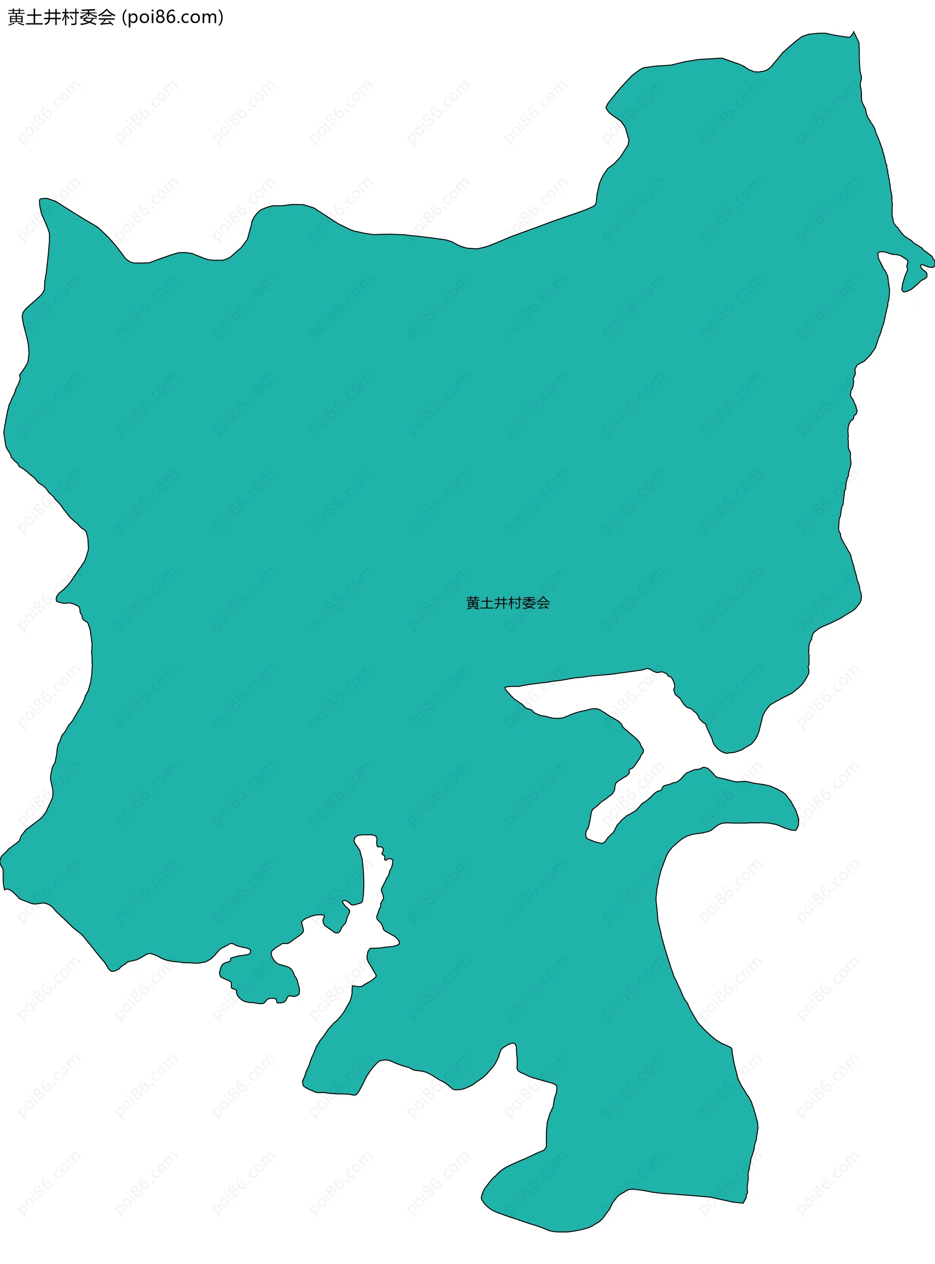 黄土井村委会边界地图