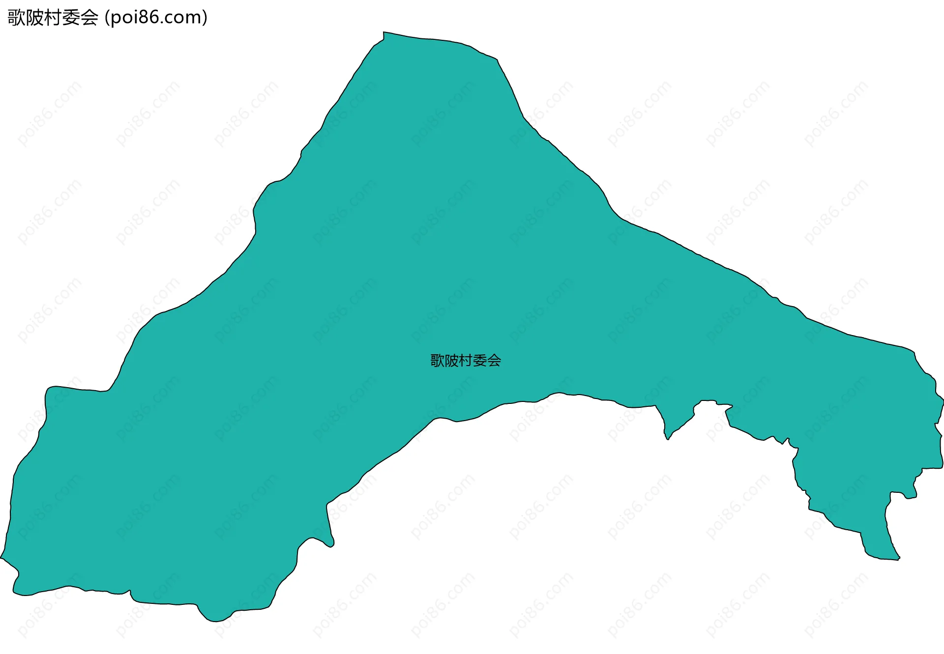 歌陂村委会边界地图