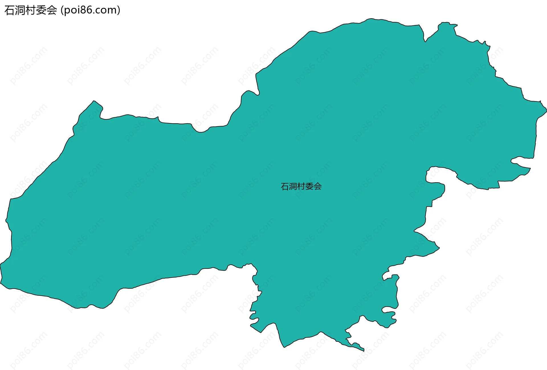 石洞村委会边界地图