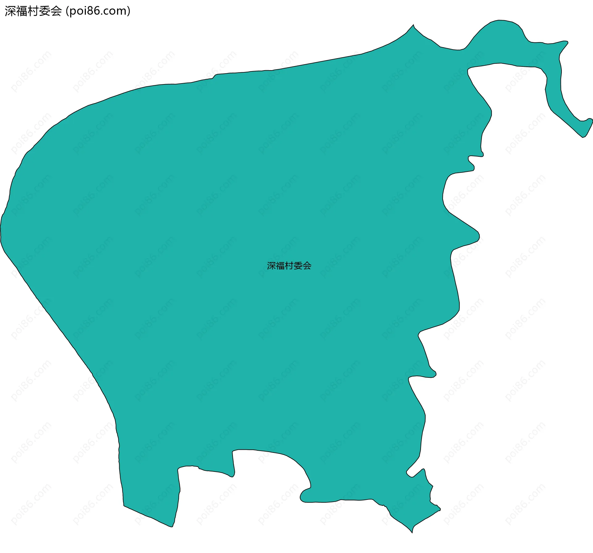 深福村委会边界地图