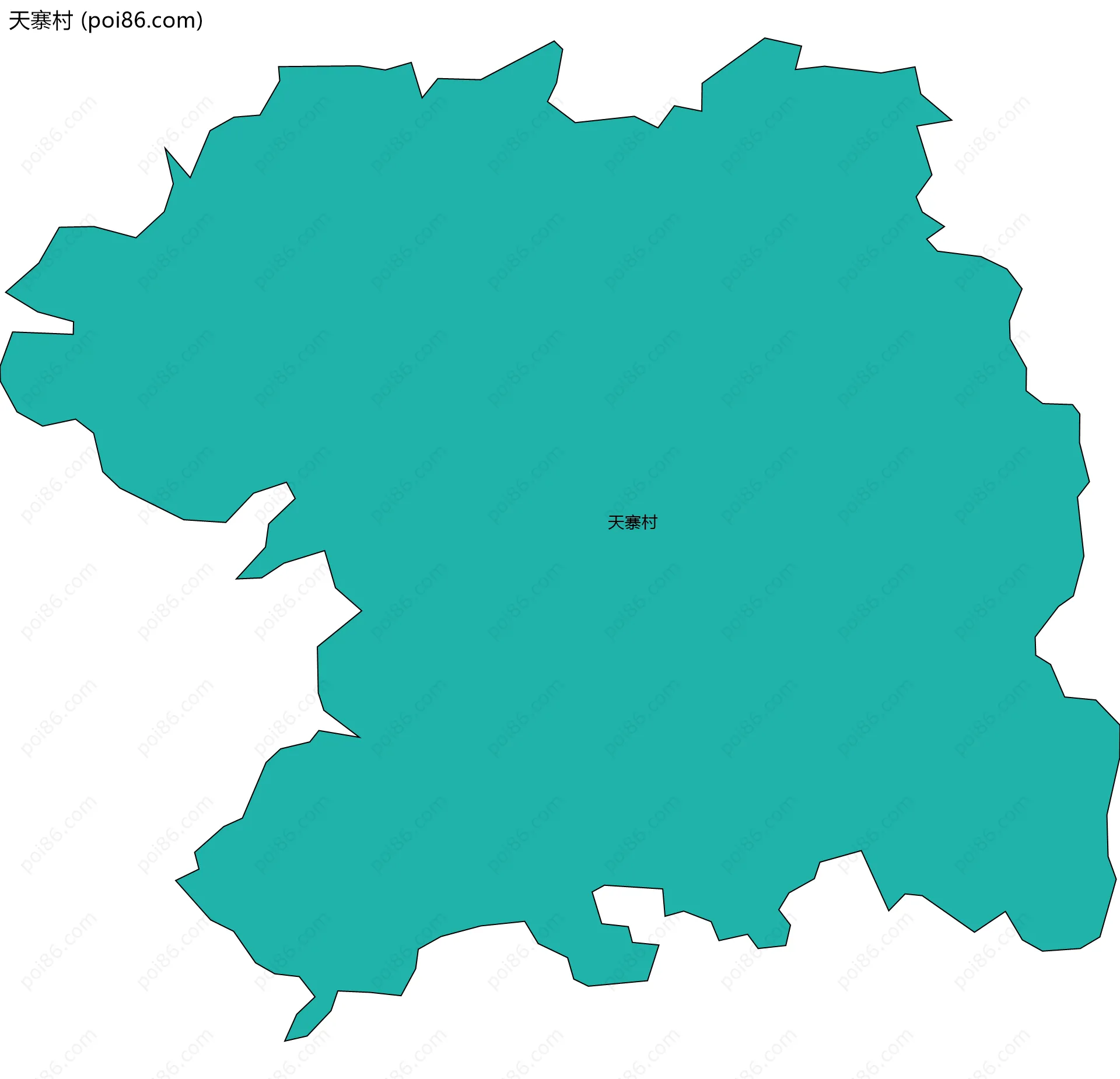 天寨村边界地图