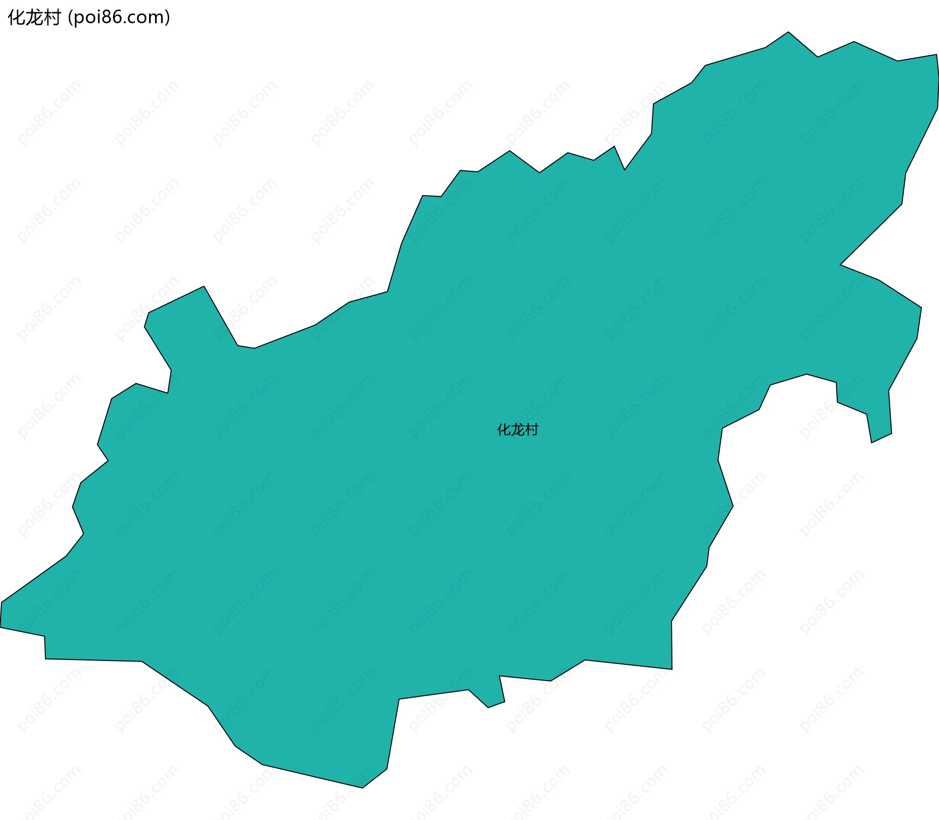 化龙村边界地图