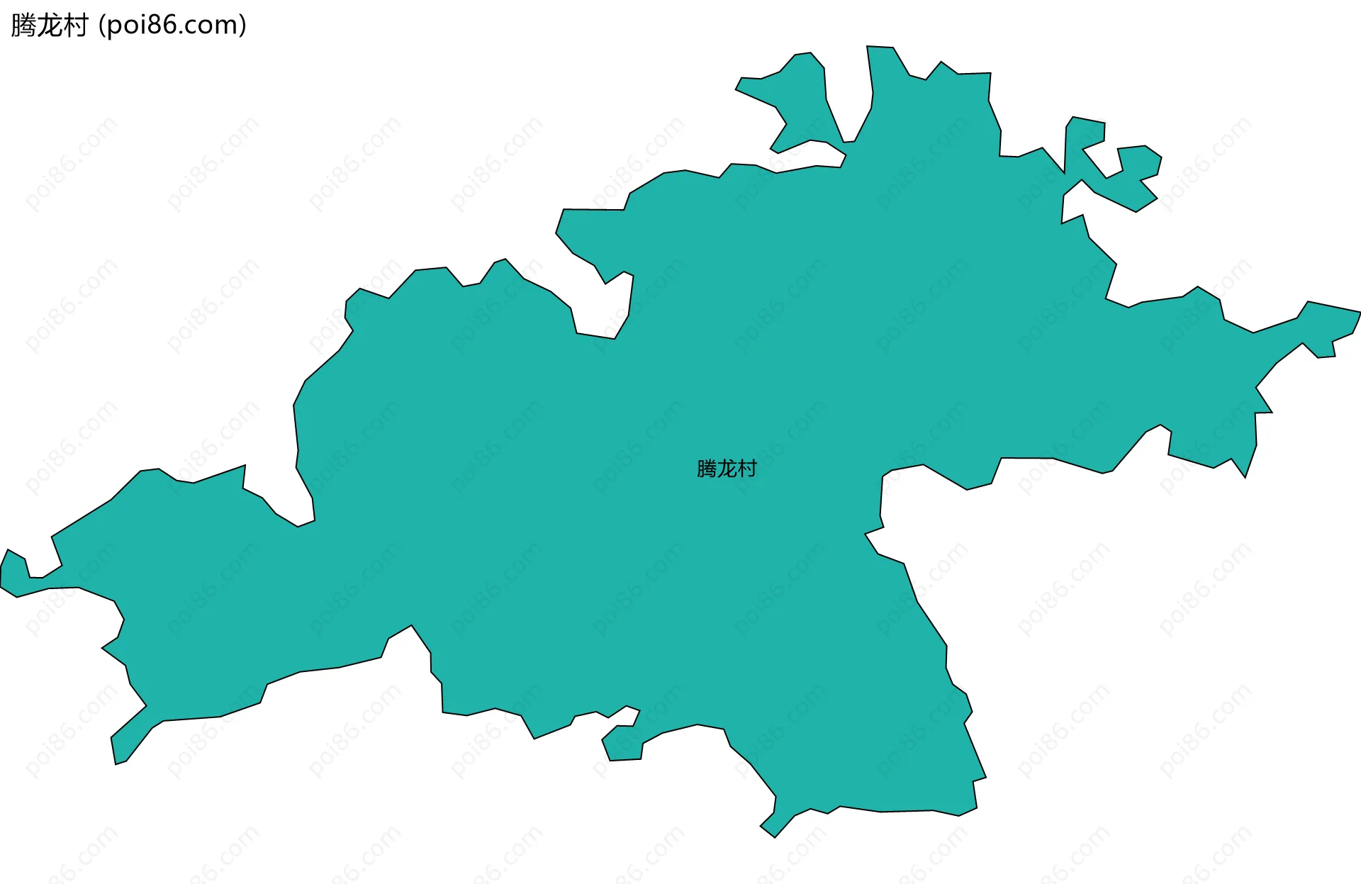 腾龙村边界地图